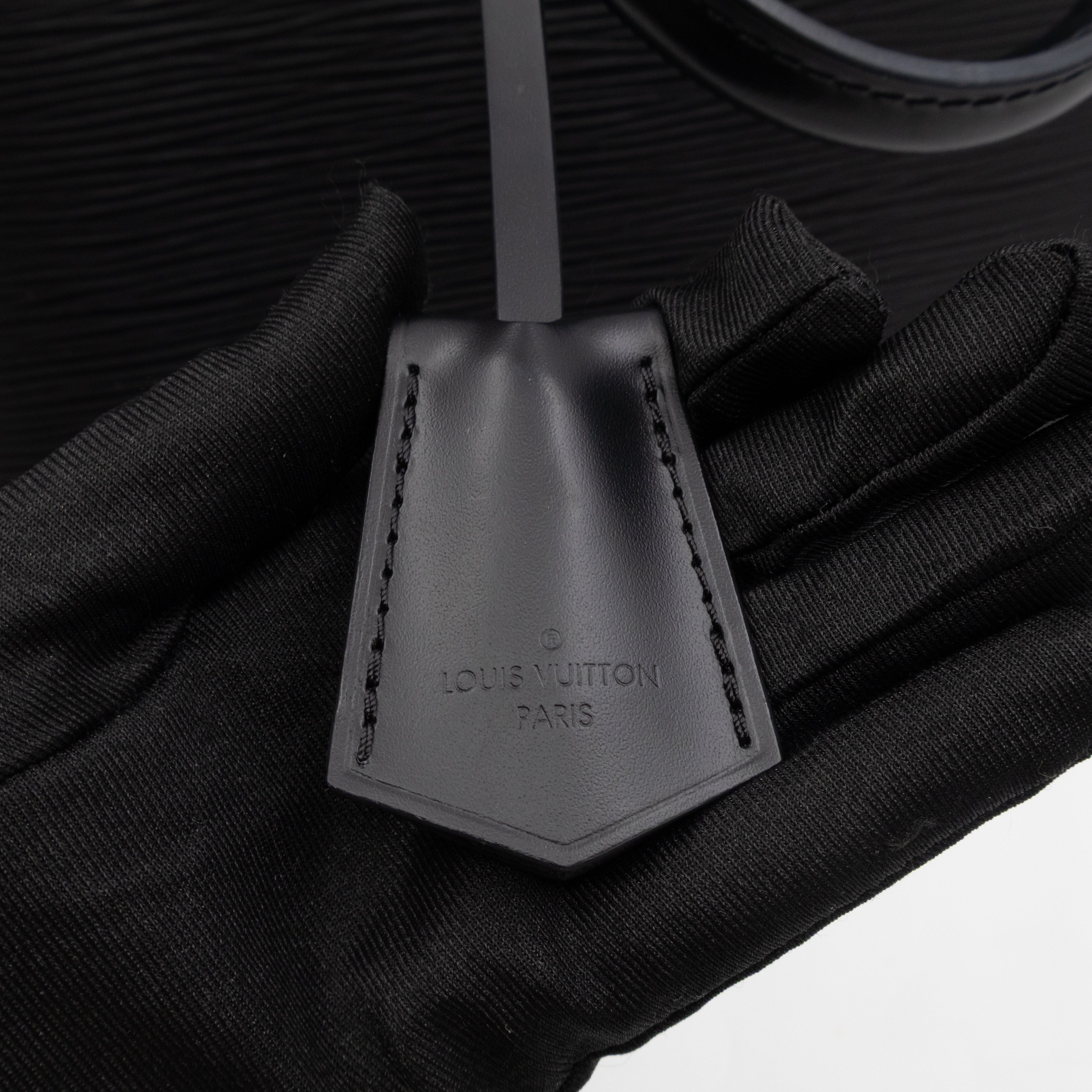 Alma PM Black Epi Leather