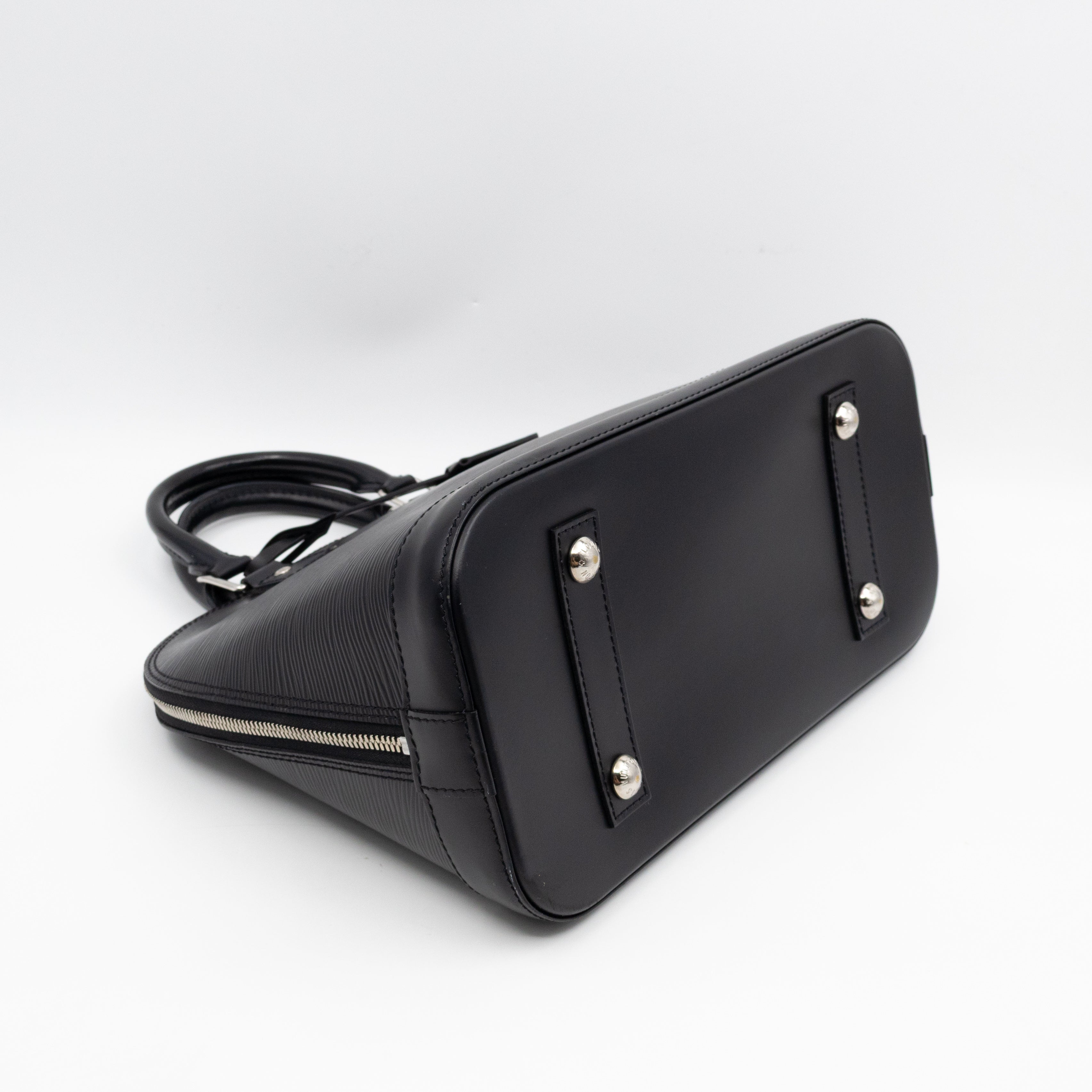 Alma PM Black Epi Leather