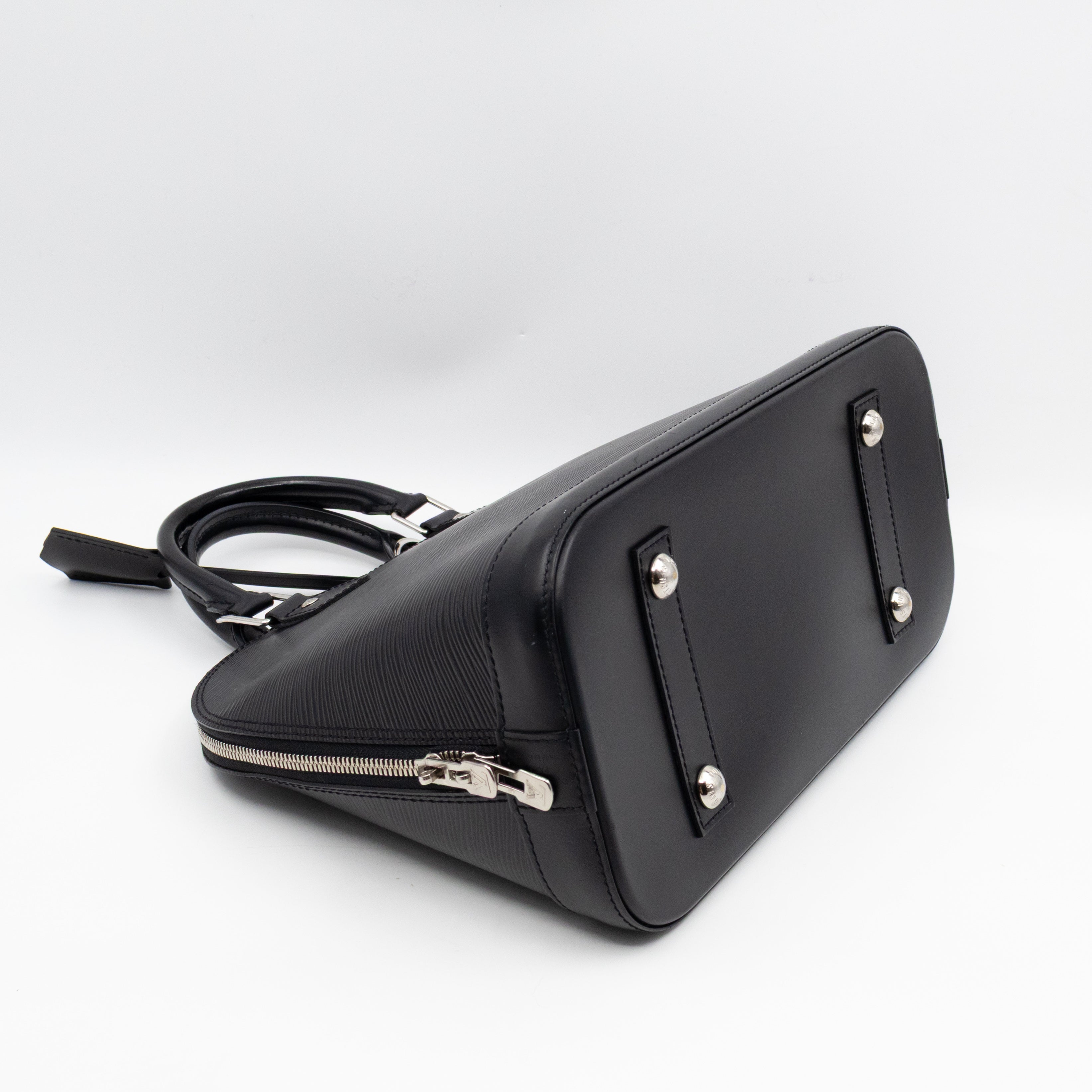 Alma PM Black Epi Leather