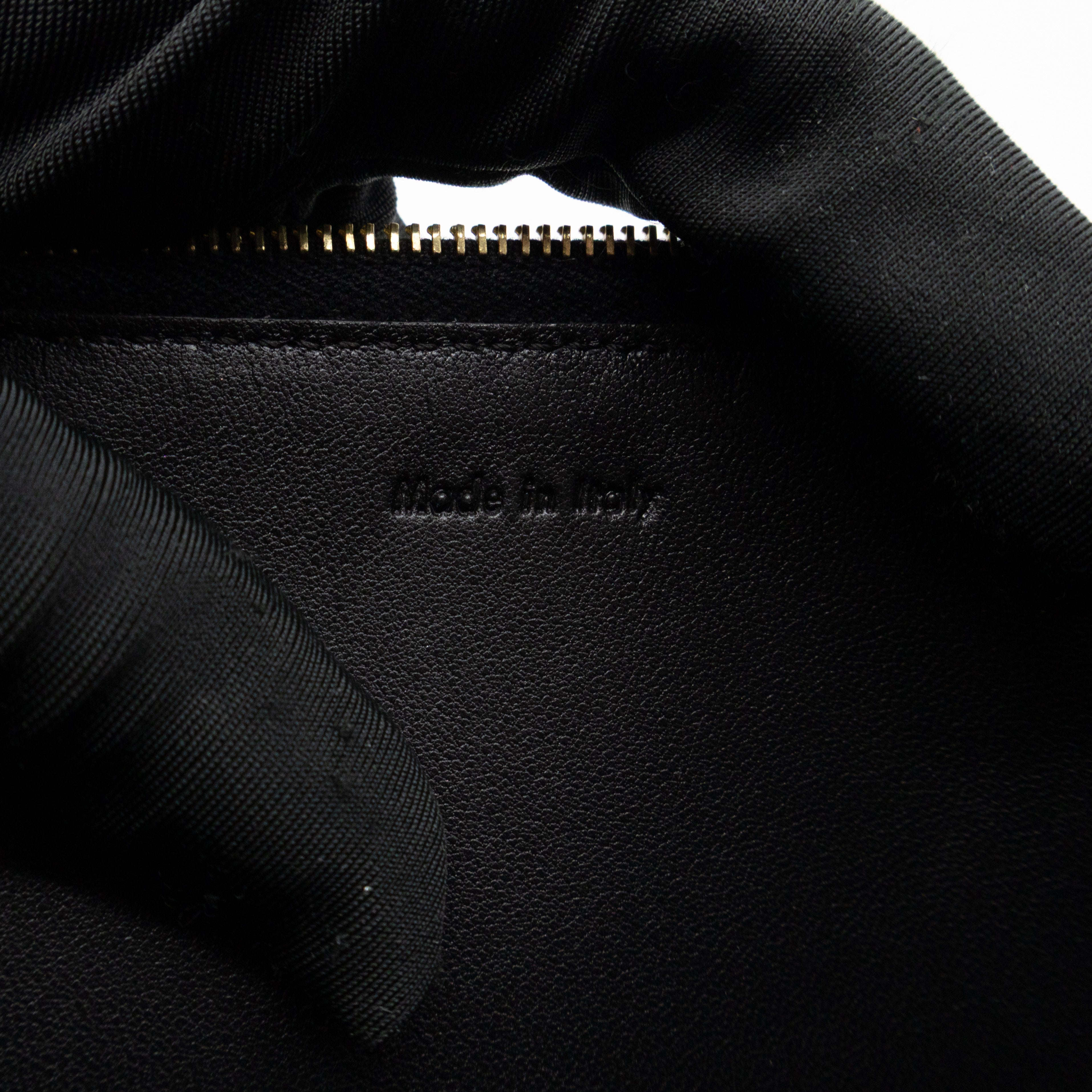 Zip Clutch Pouch Wine Smooth Leather