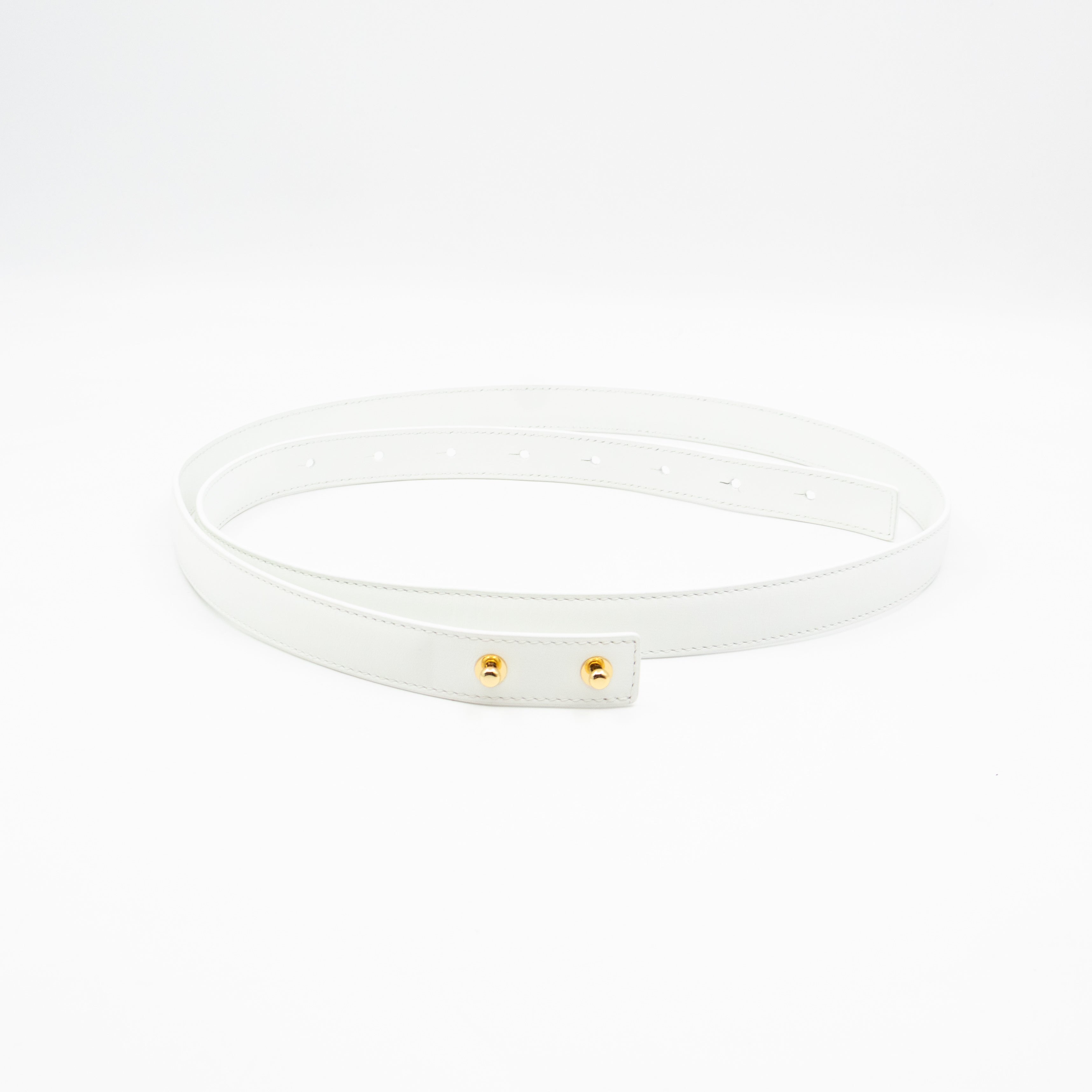 Prisma Padded Shoulder Bag White Leather