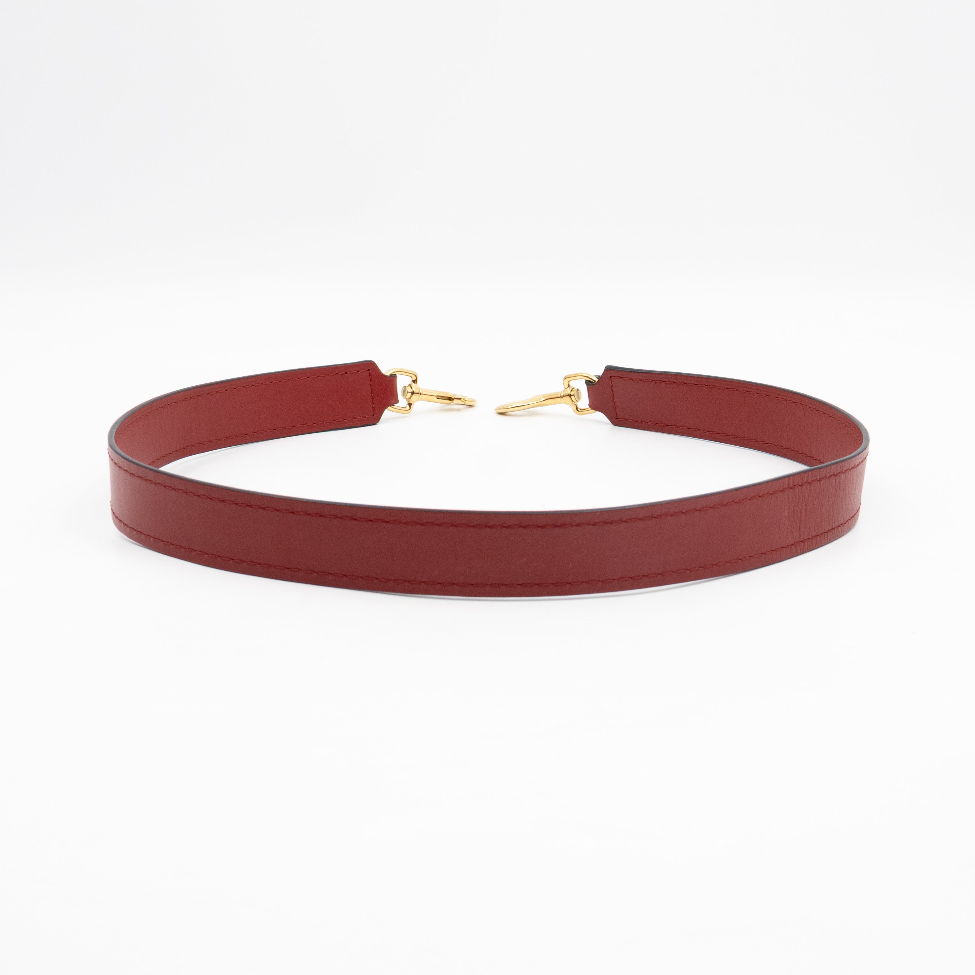 Gate Small Top Handle Tote Red Leather