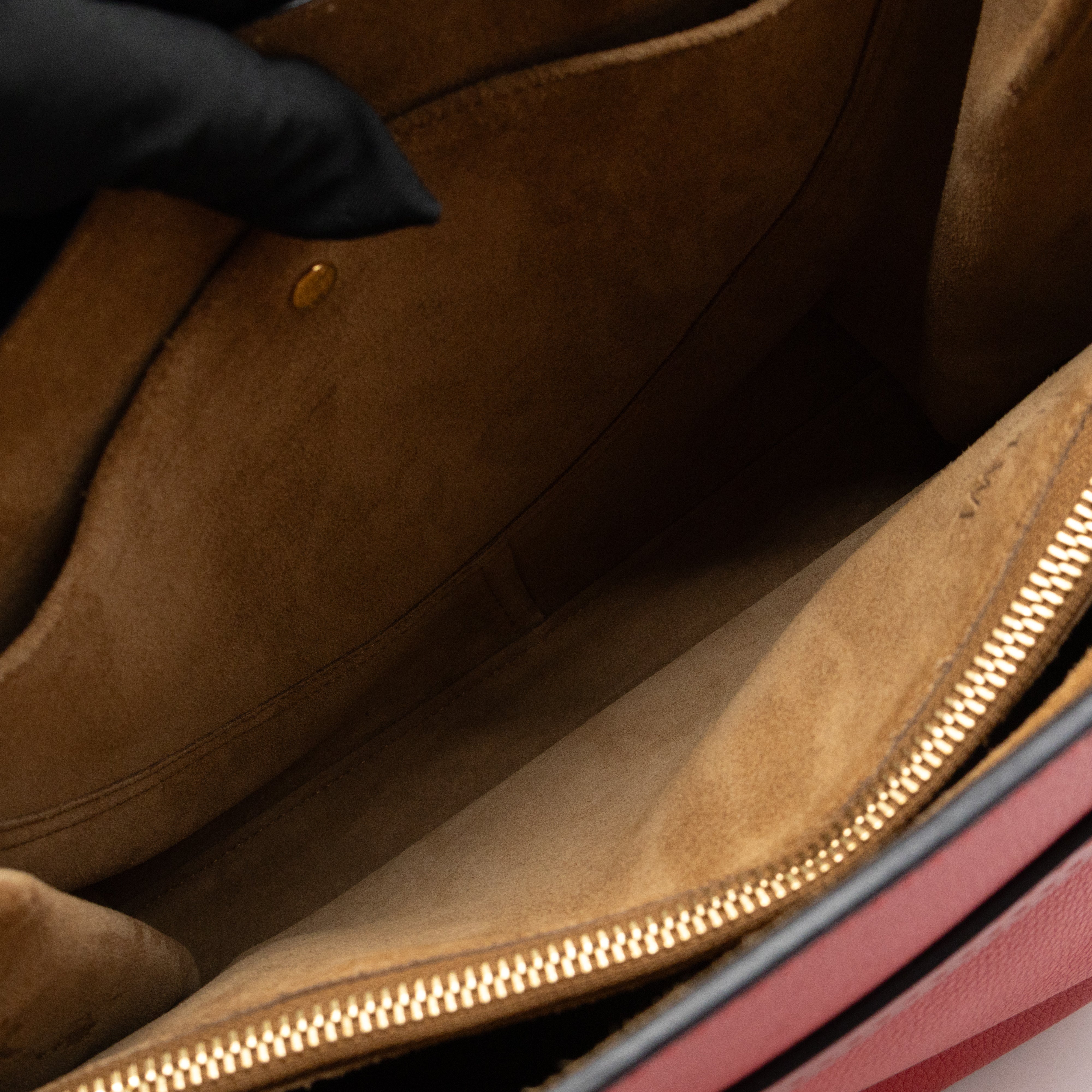 Gate Small Top Handle Tote Red Leather