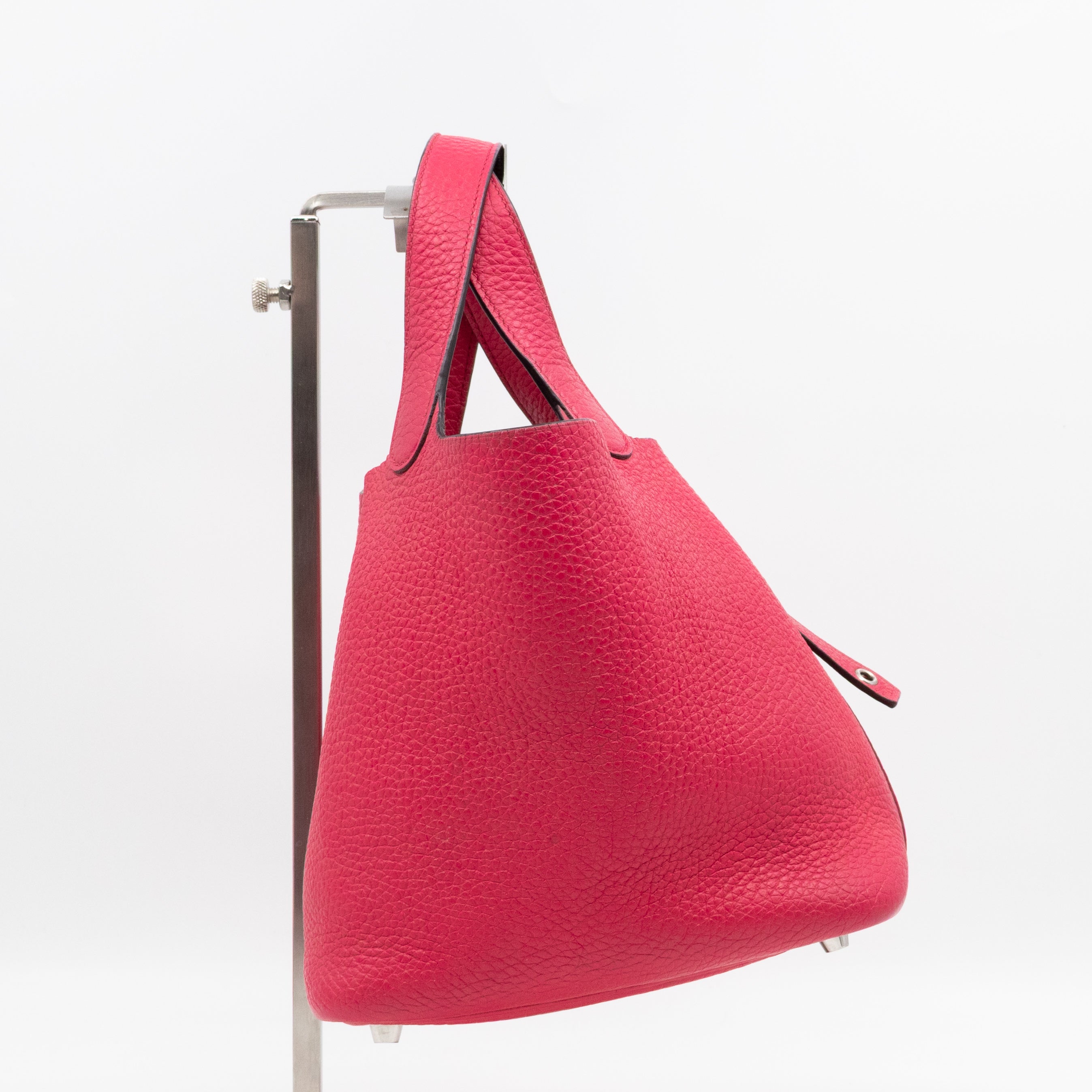 Picotin Lock 18 PM Rose Extreme Taurillon Clemence