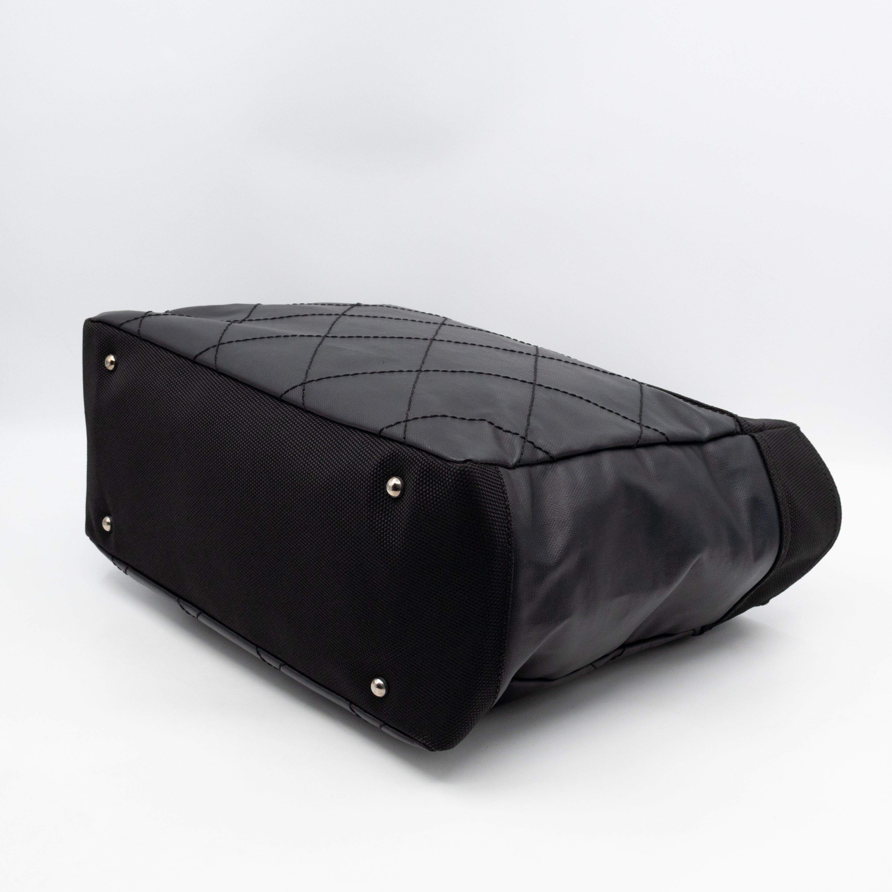 Paris Biarritz Tote Black Canvas