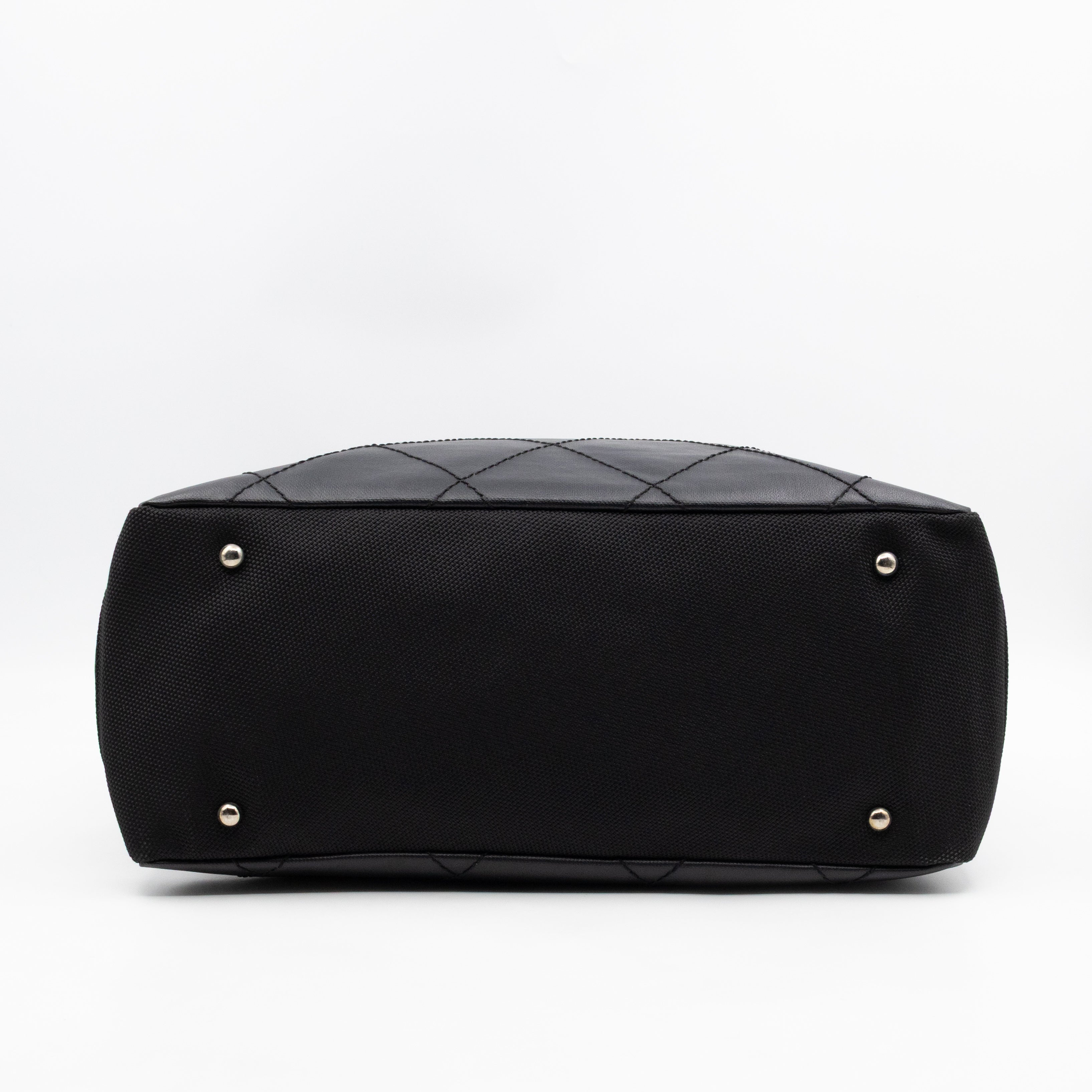 Paris Biarritz Tote Black Canvas