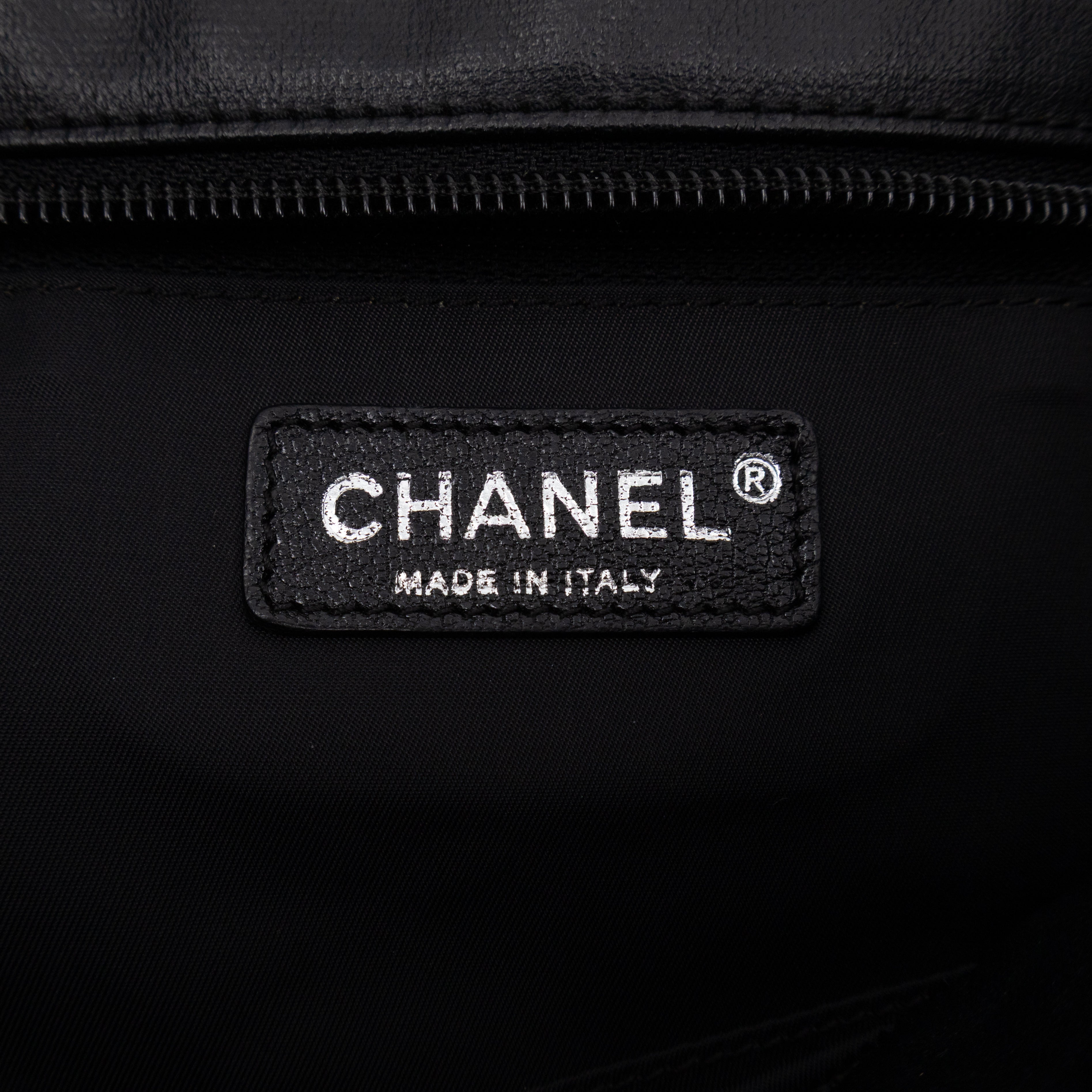 Paris Biarritz Tote Black Canvas