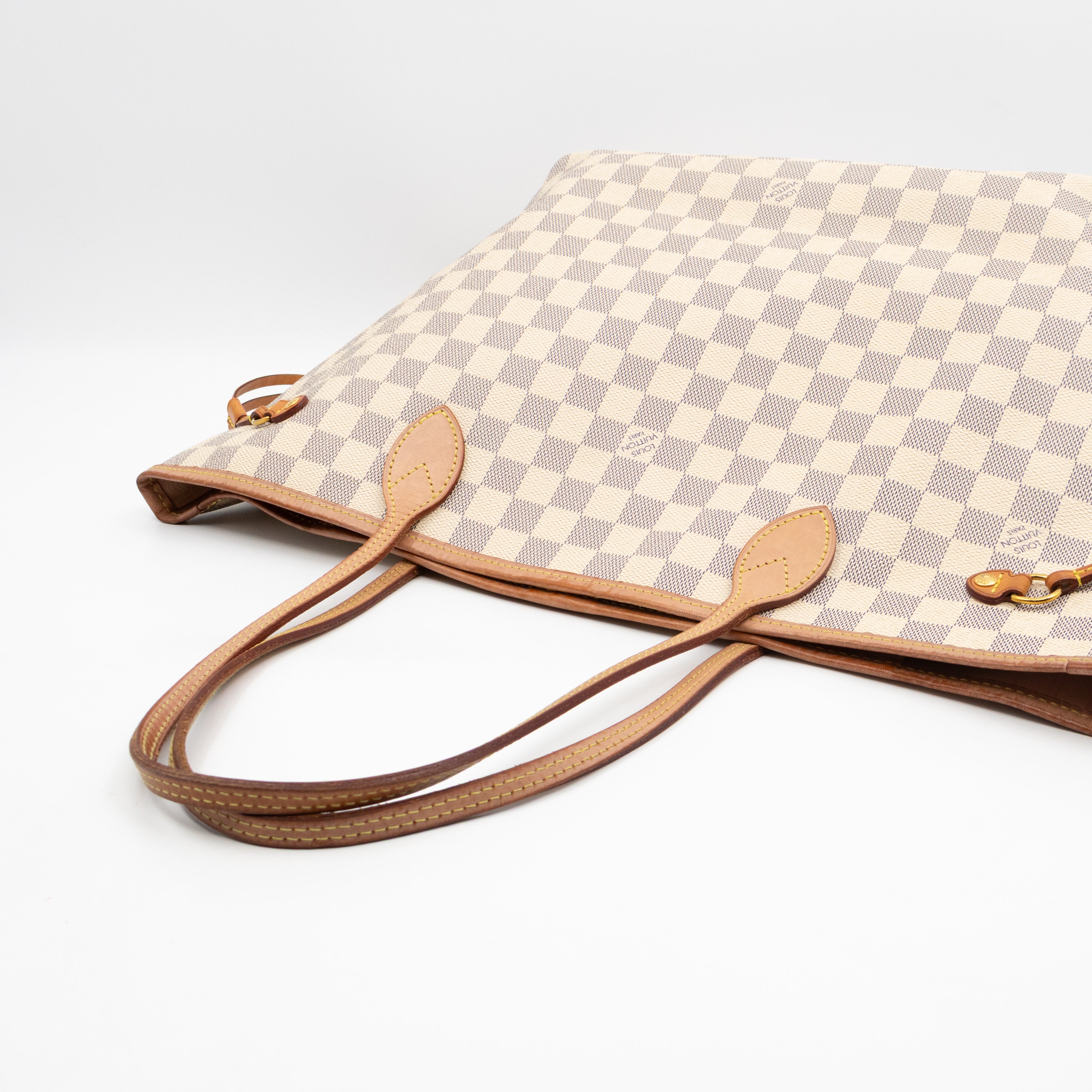 Neverfull MM with Pochette Damier Azur
