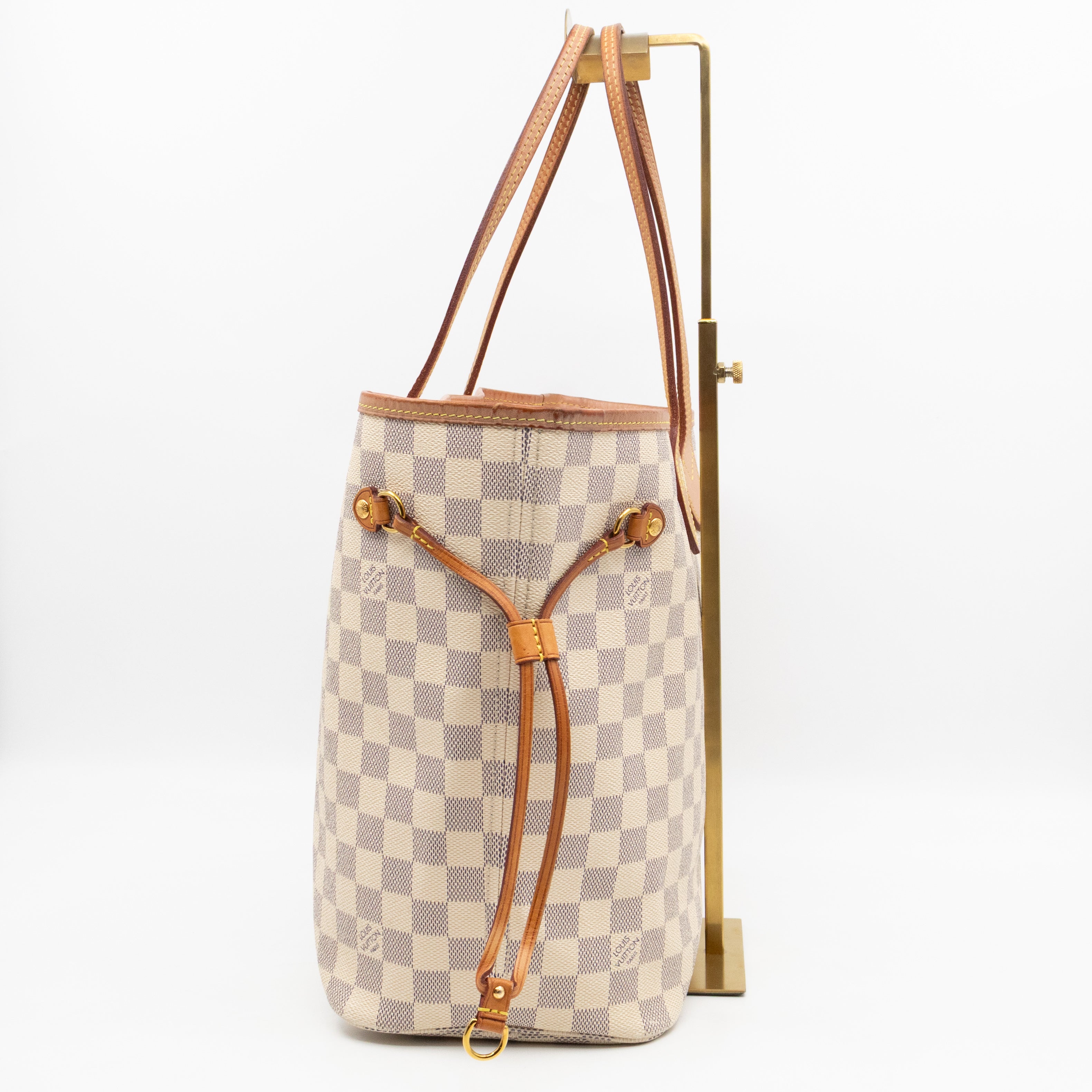 Neverfull MM with Pochette Damier Azur