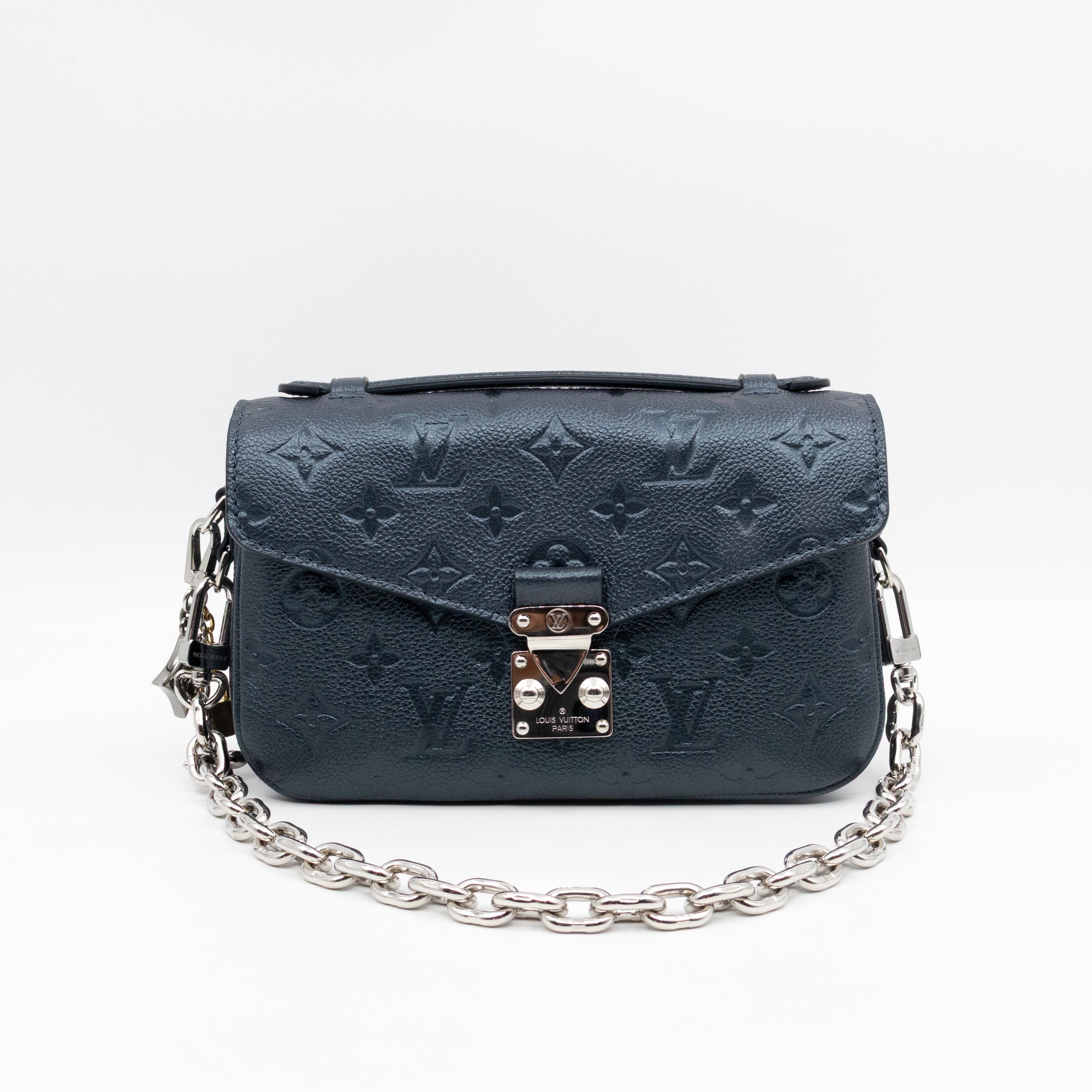 Metis East West Shimmery Ink Monogram Empreinte