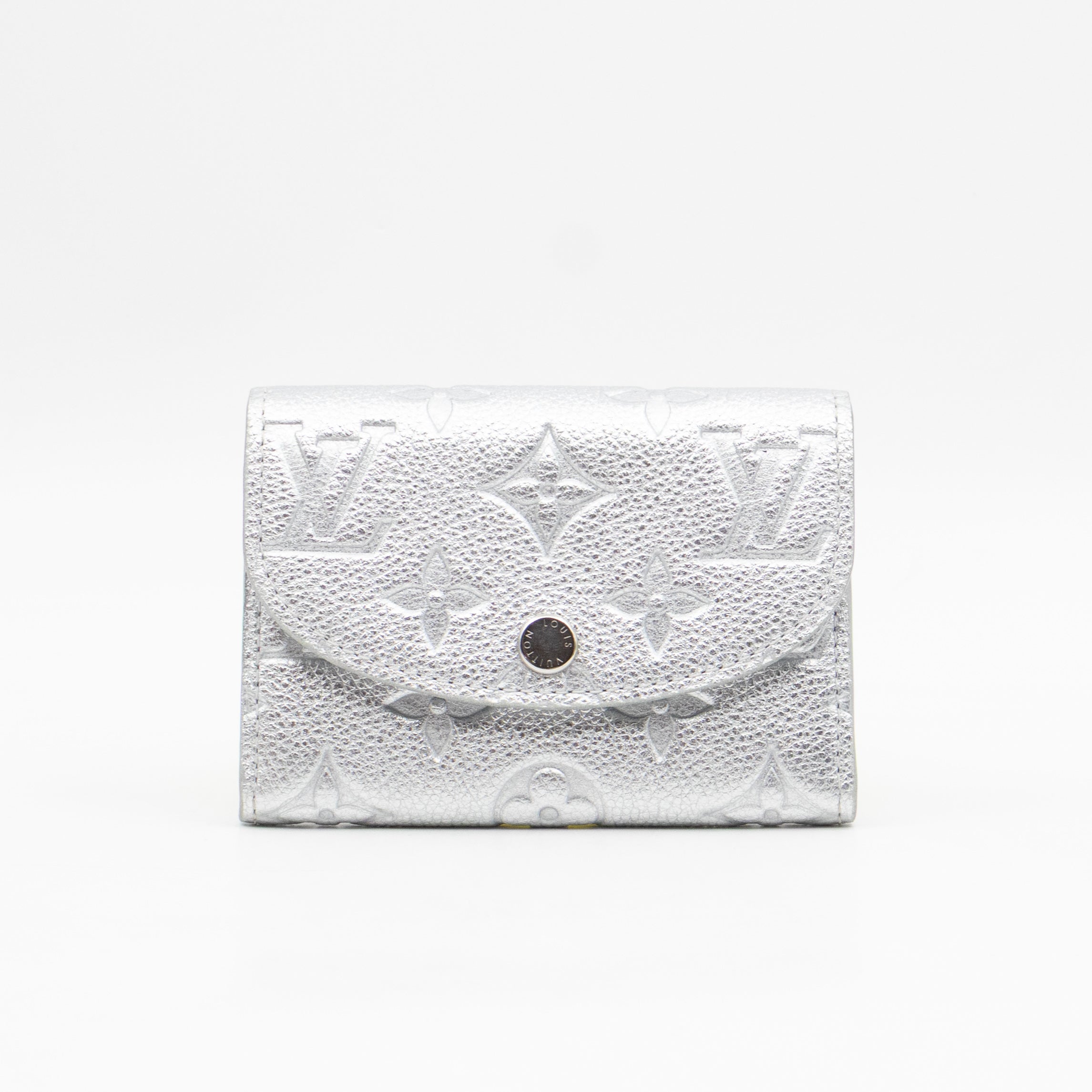 Rosalie Coin Purse Silver Monogram Empreinte