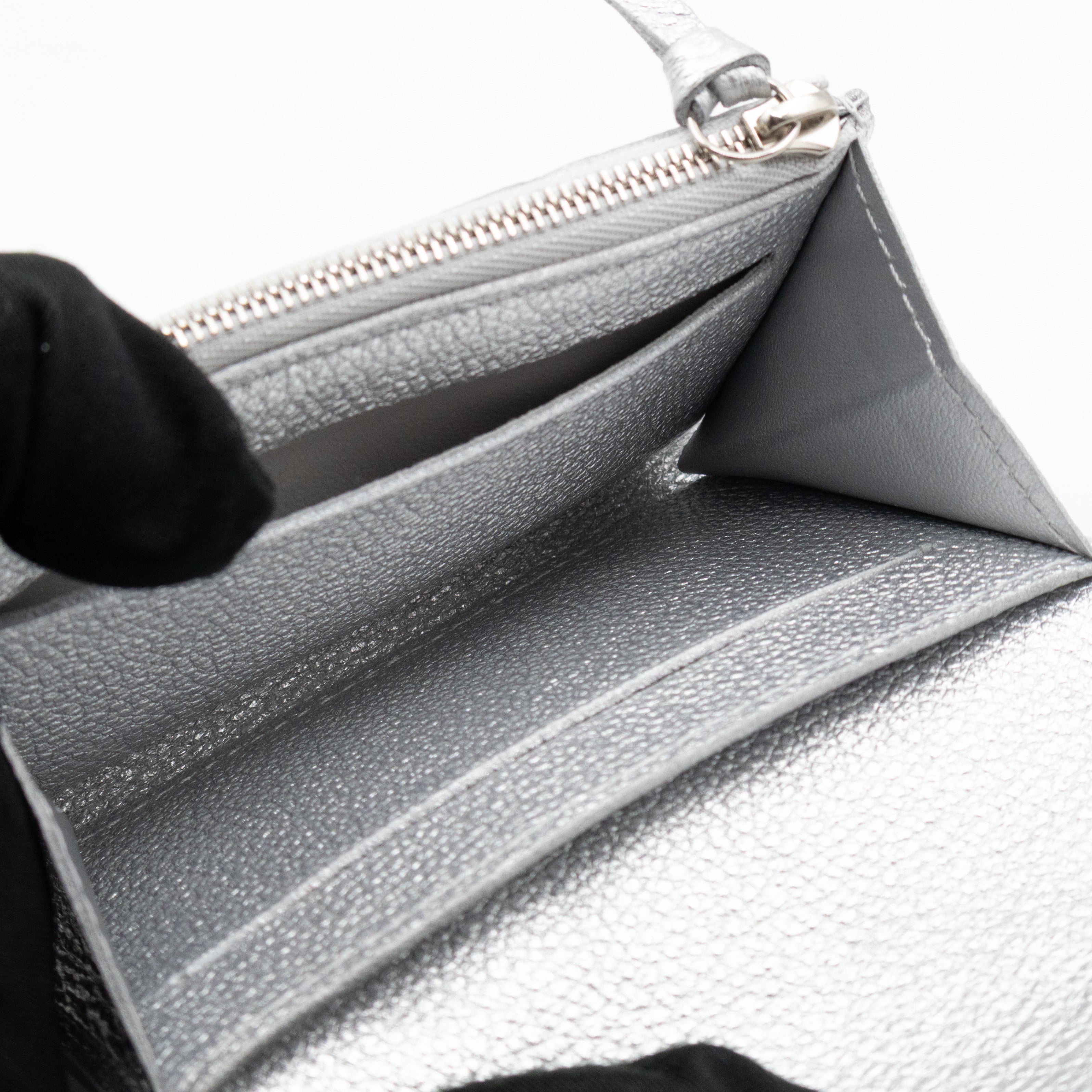 Rosalie Coin Purse Silver Monogram Empreinte