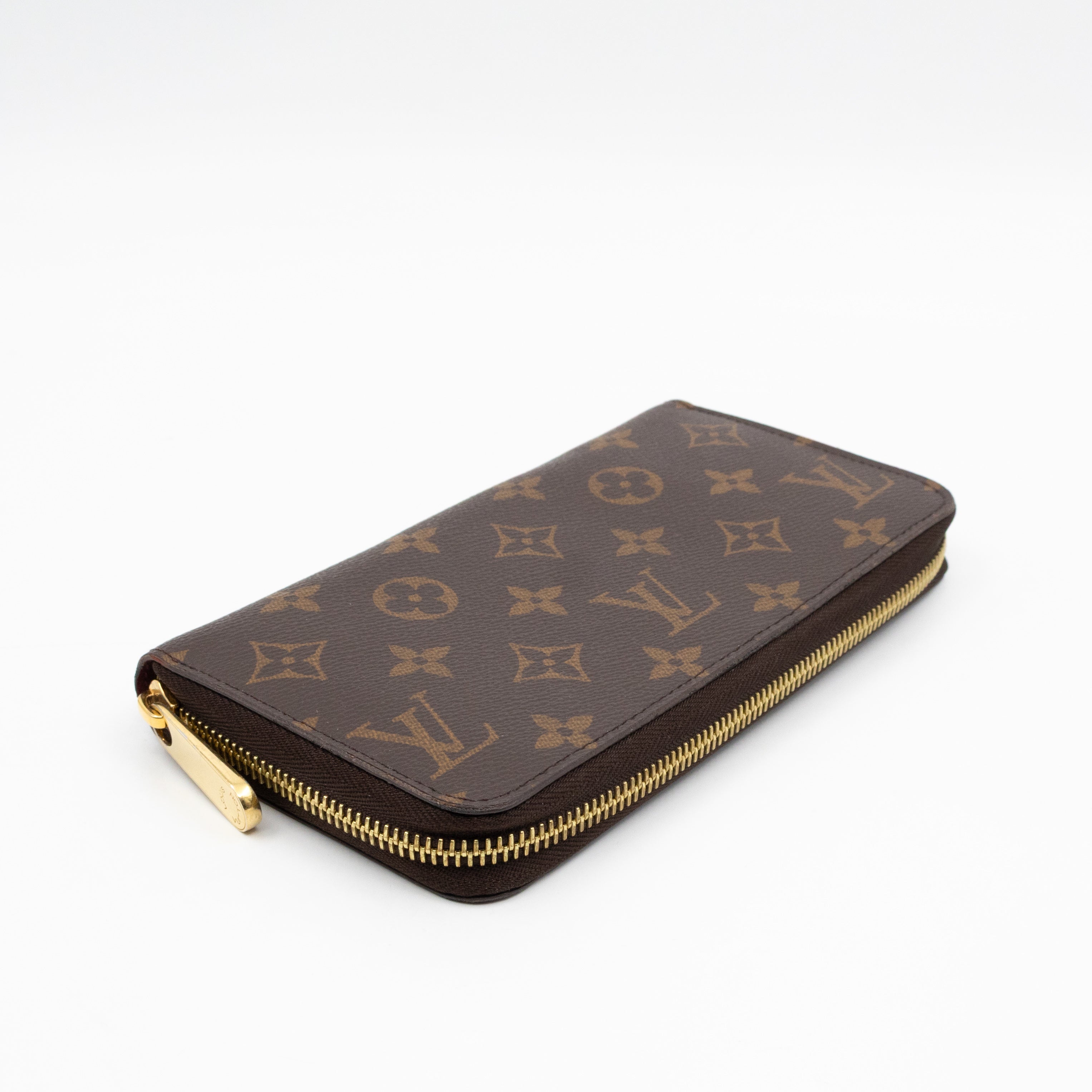 Zippy Wallet Monogram Fuchsia