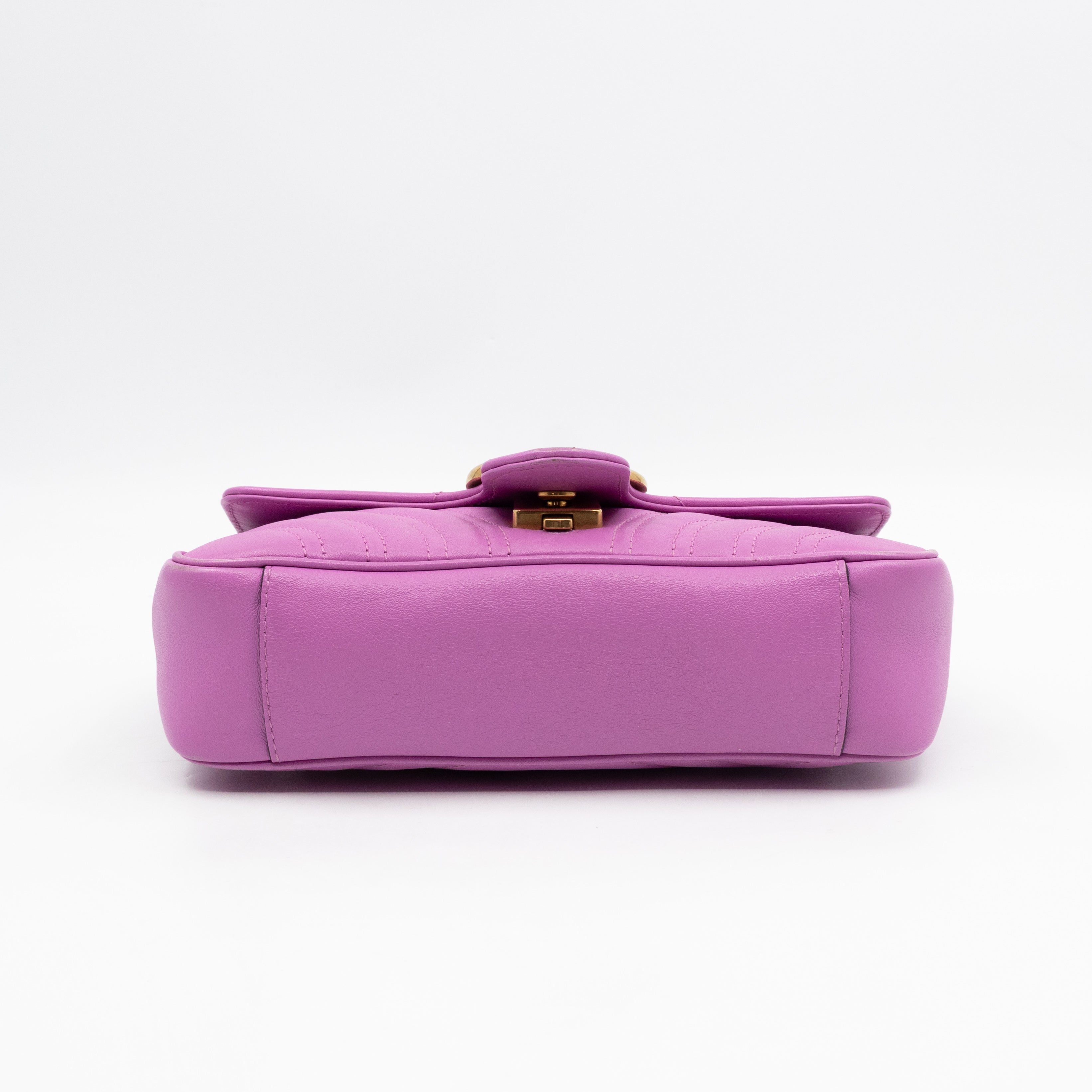 GG Marmont Flap Small Pink Leather