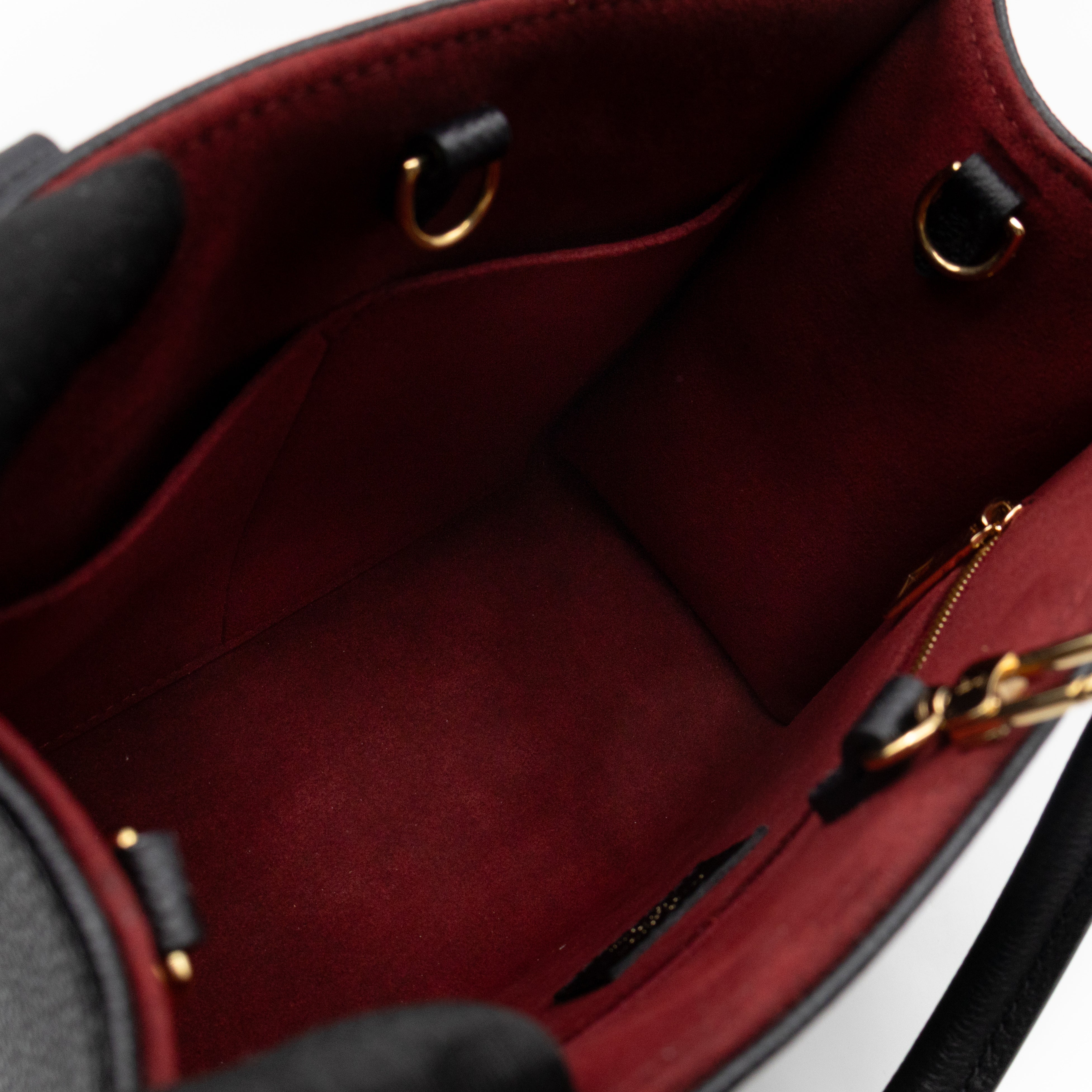 Onthego PM Black & Beige Monogram Empreinte With Bandouliere strap