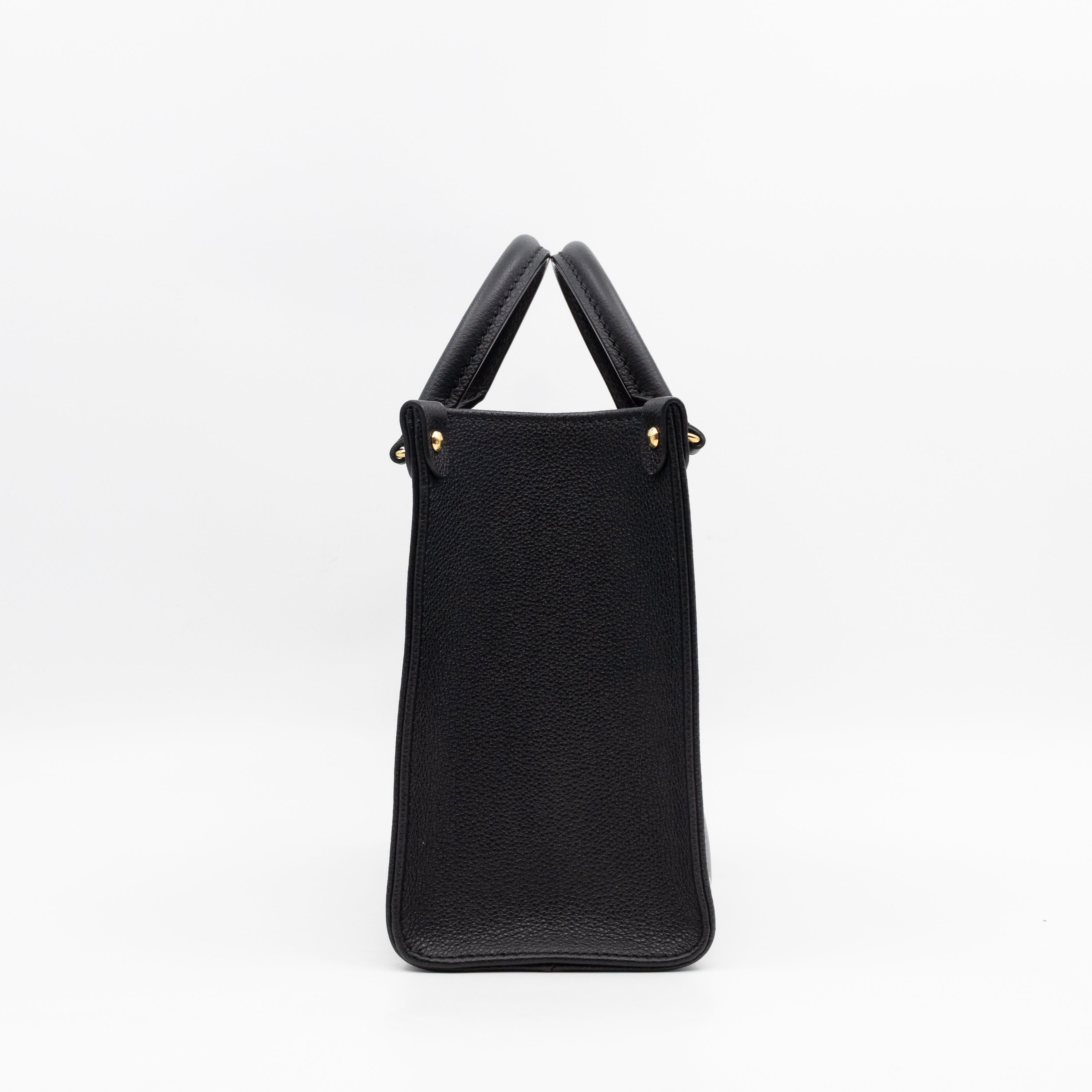 Onthego PM Black & Beige Monogram Empreinte With Bandouliere strap