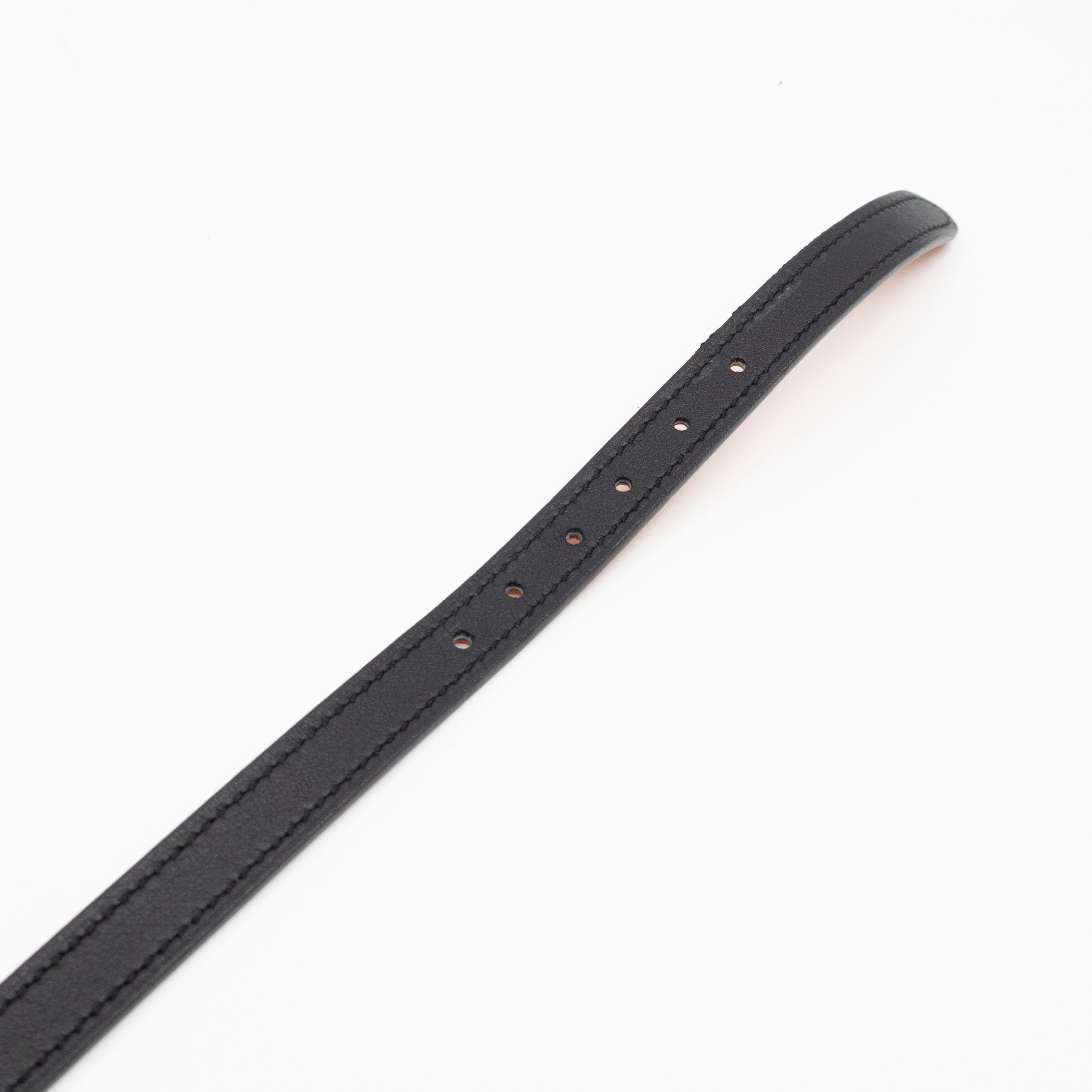 Clou De Selle Reversible Belt Black & Orange Leather 95cm