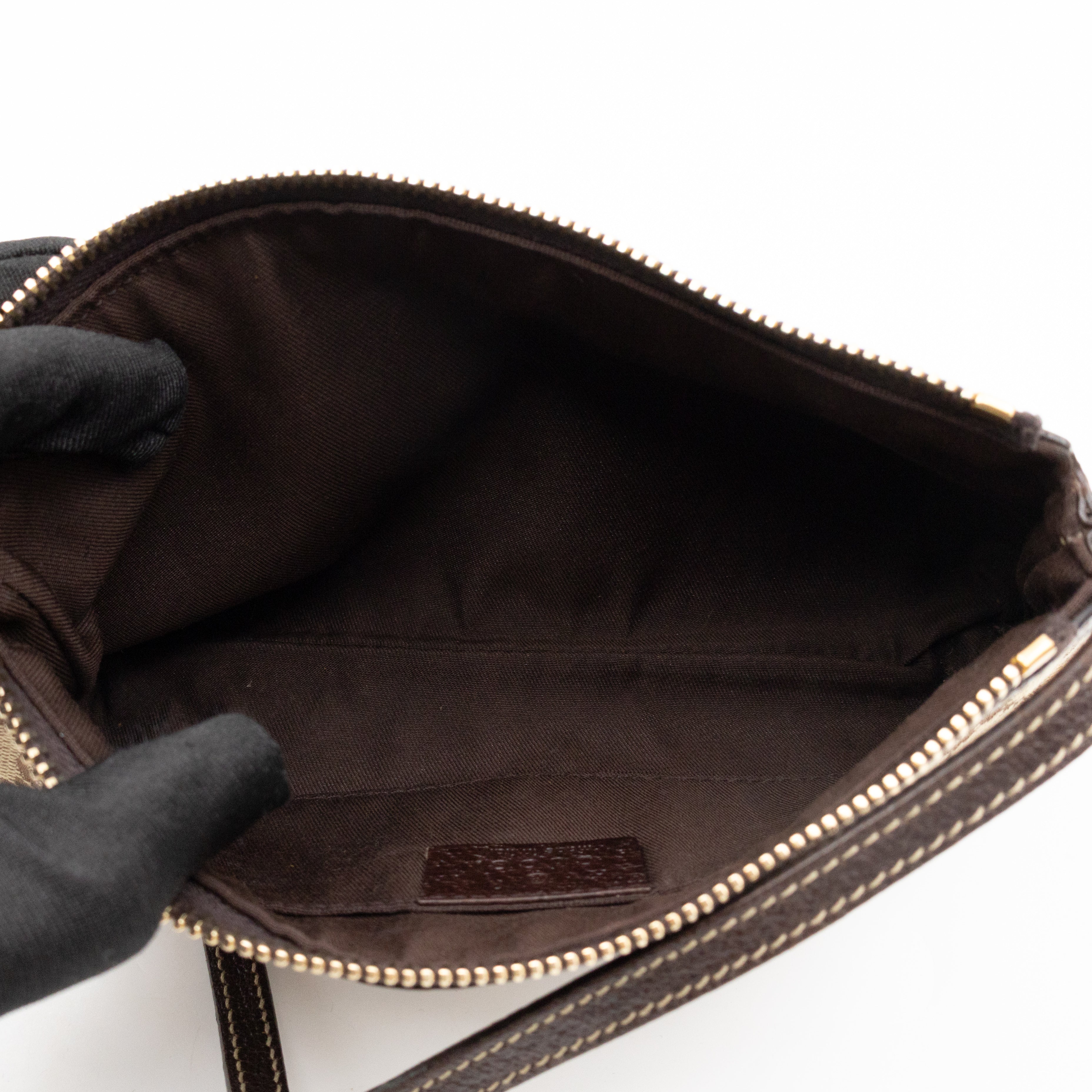 Bumblebee Pouch Brown GG Canvas