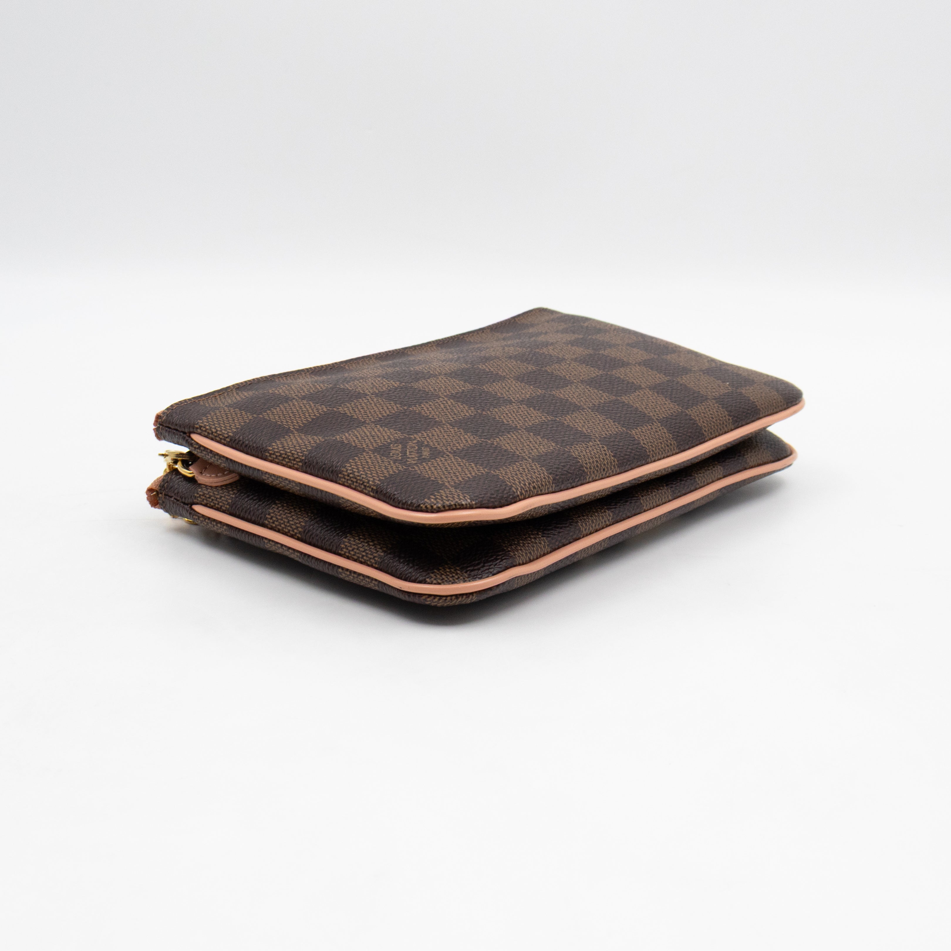 Double Zip Pochette Damier Ebene LV