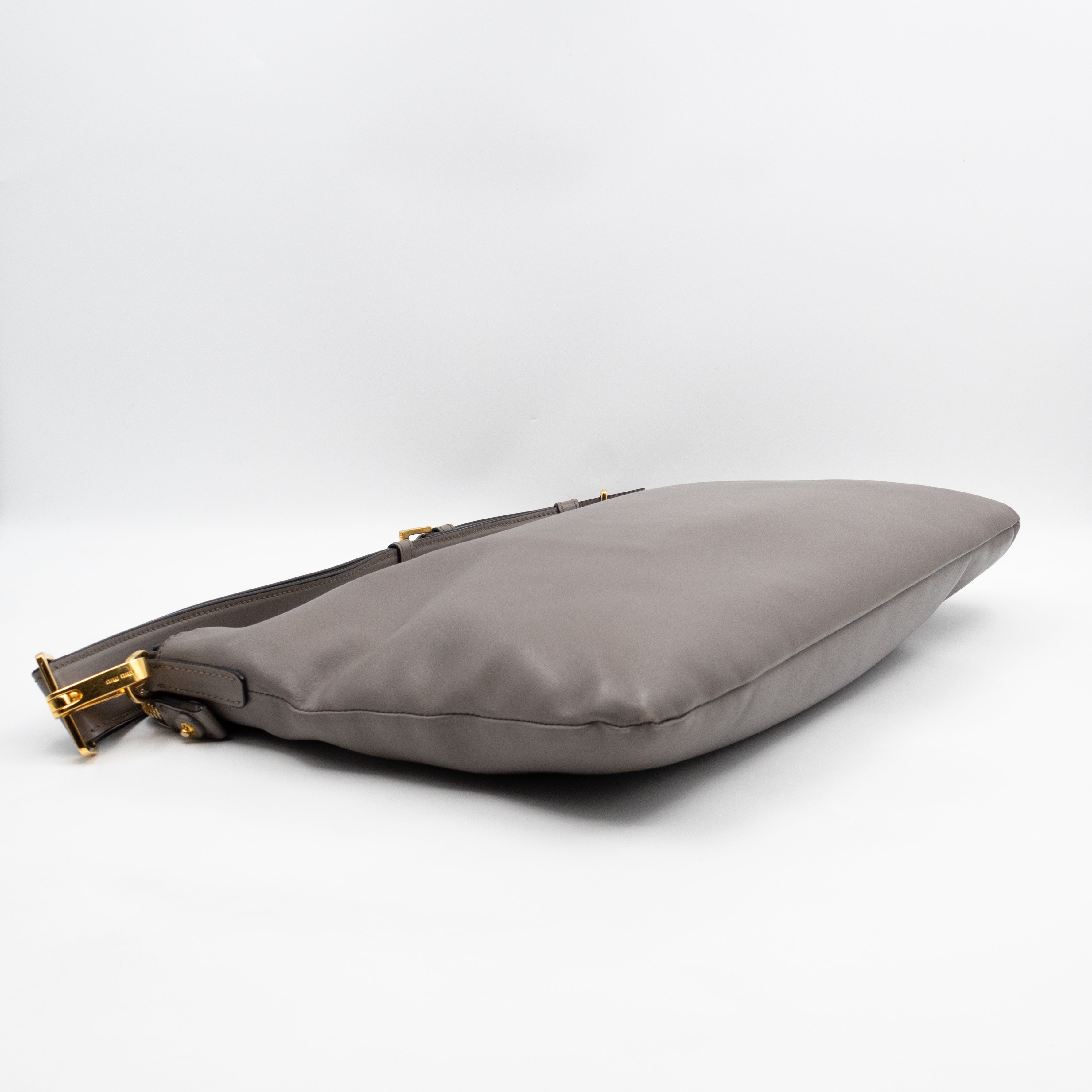 Shoulder Bag Argilla Grey Soft Calf Leather