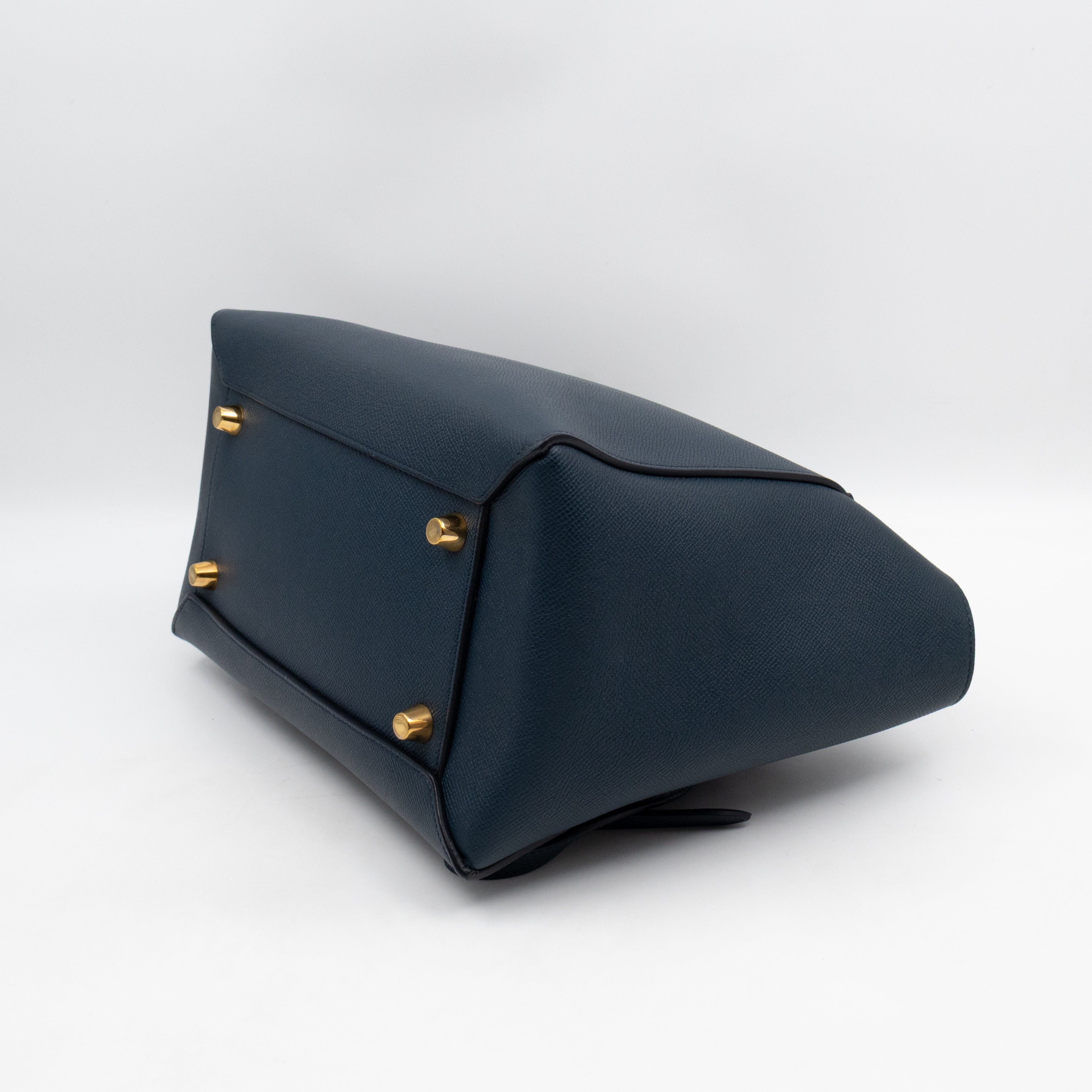 Mini Belt Bag Blue Leather