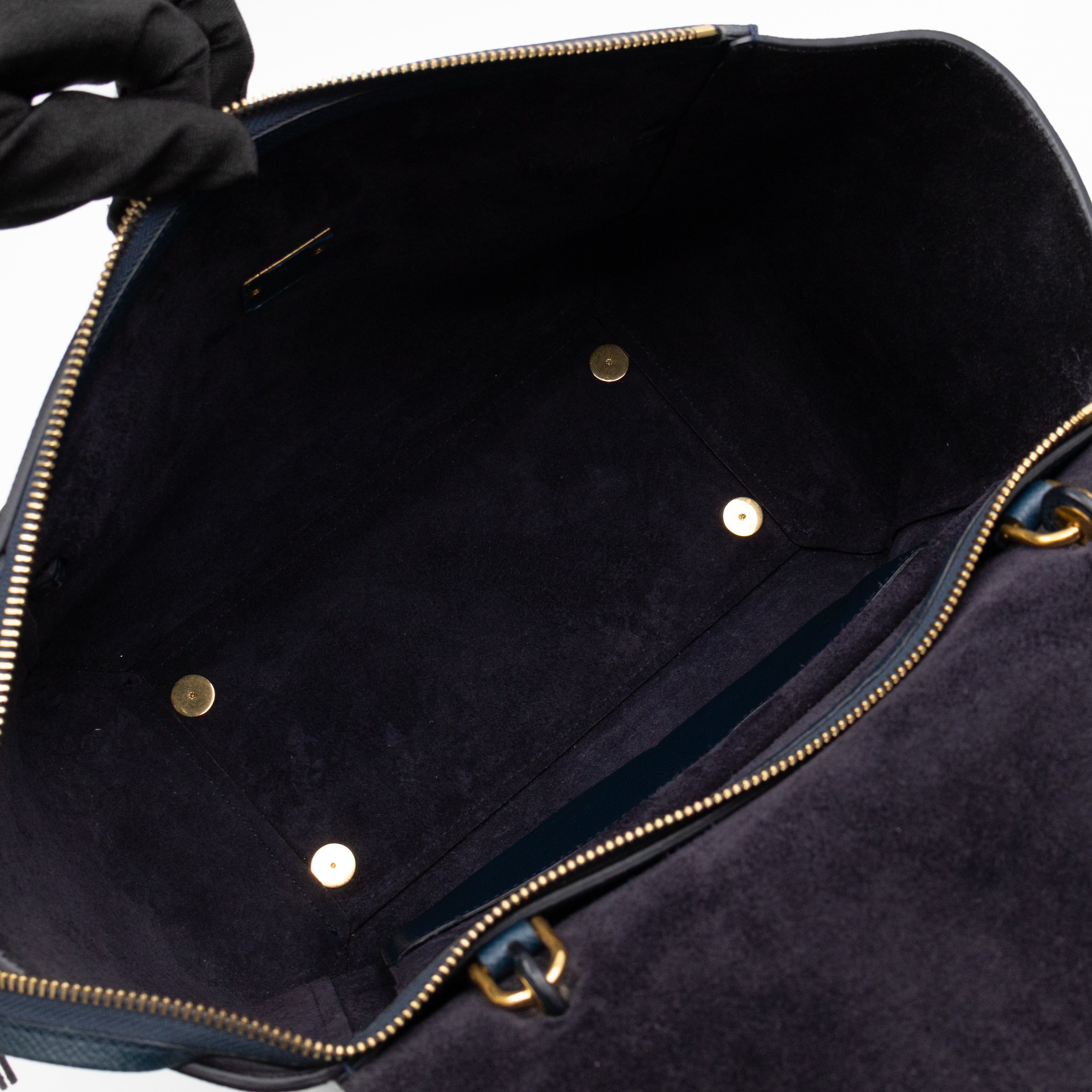 Mini Belt Bag Blue Leather