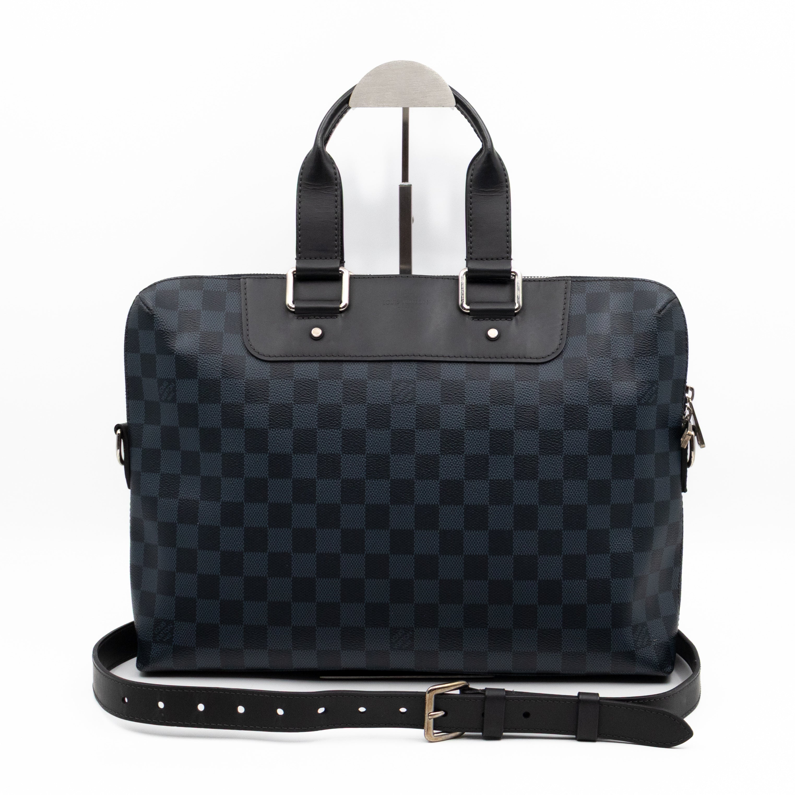 Porte Documents Jour Damier Cobalt