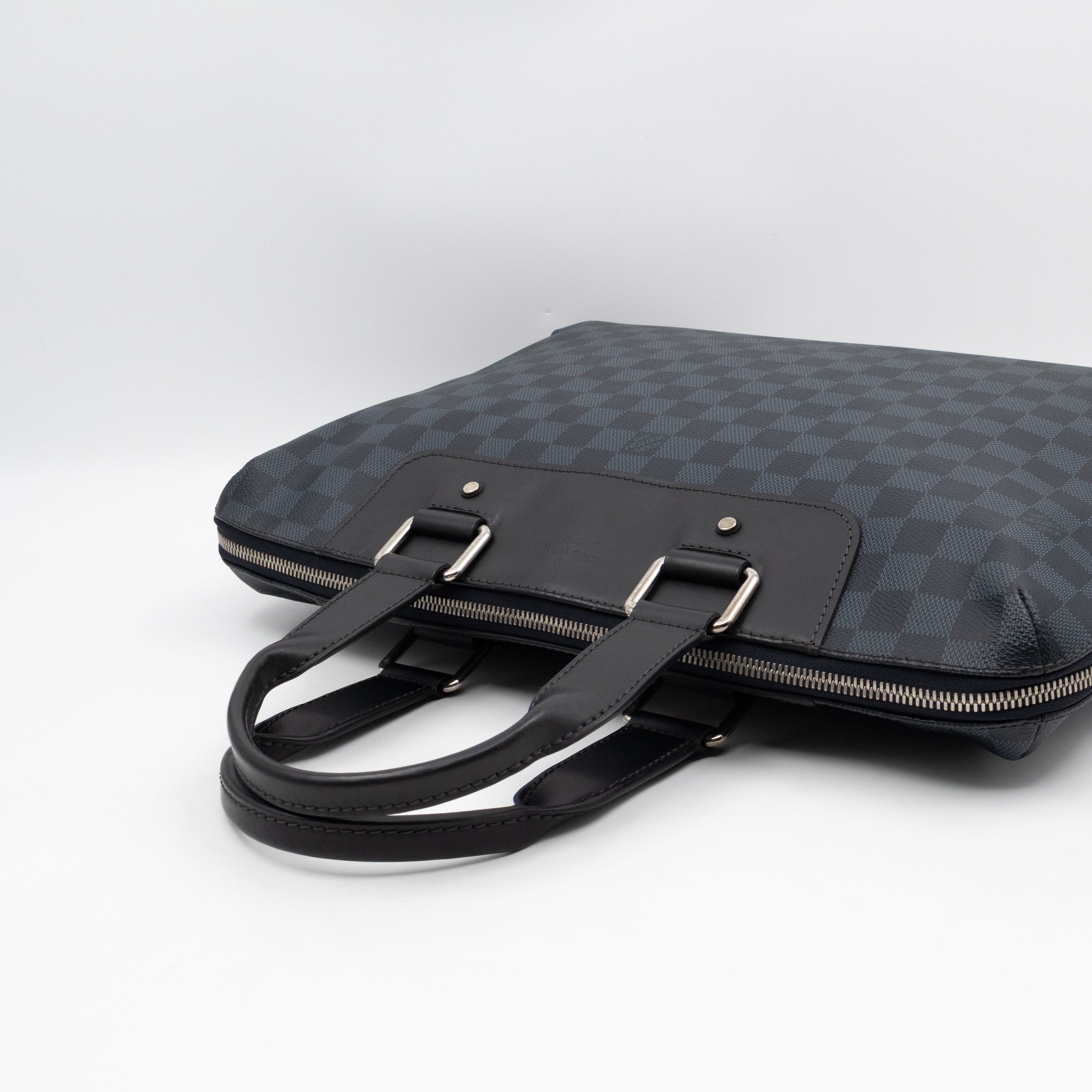 Porte Documents Jour Damier Cobalt