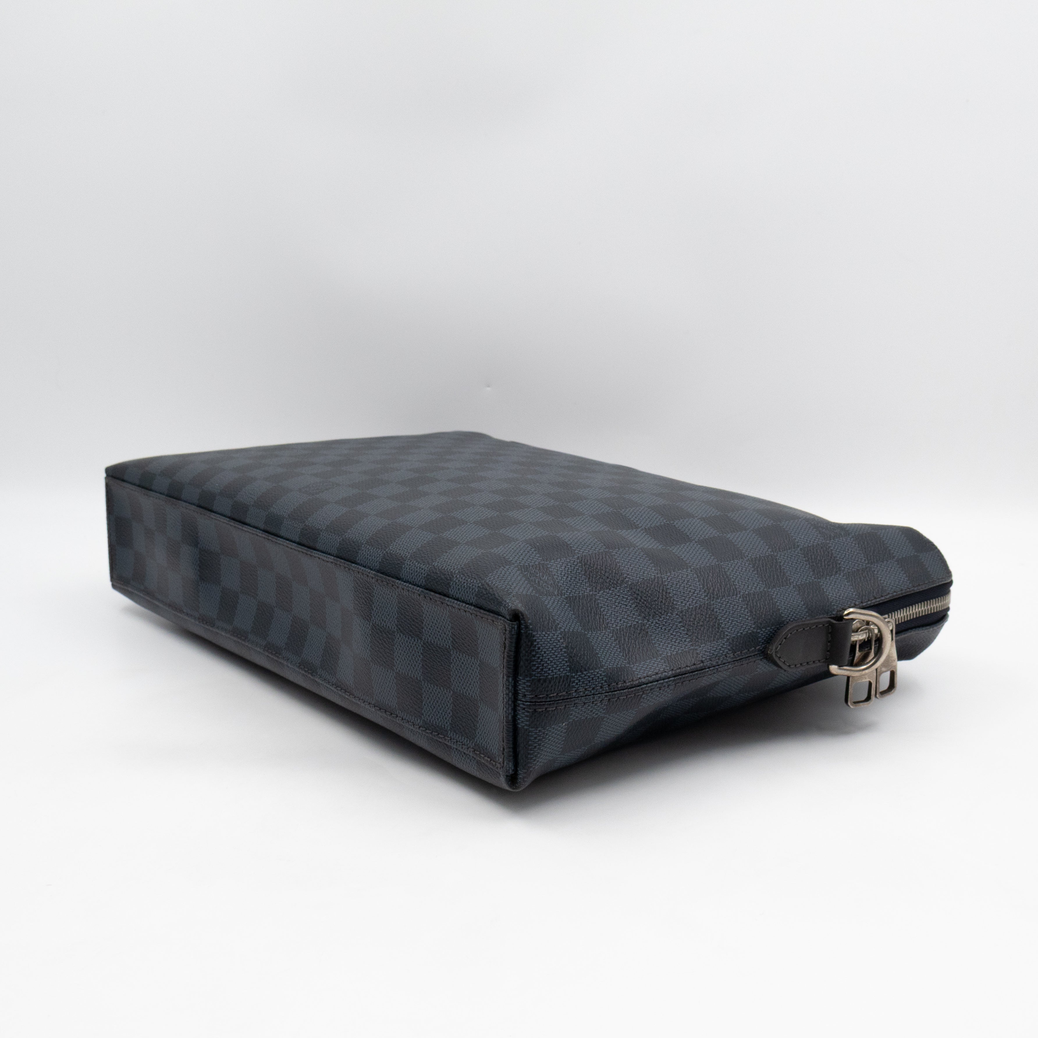 Porte Documents Jour Damier Cobalt