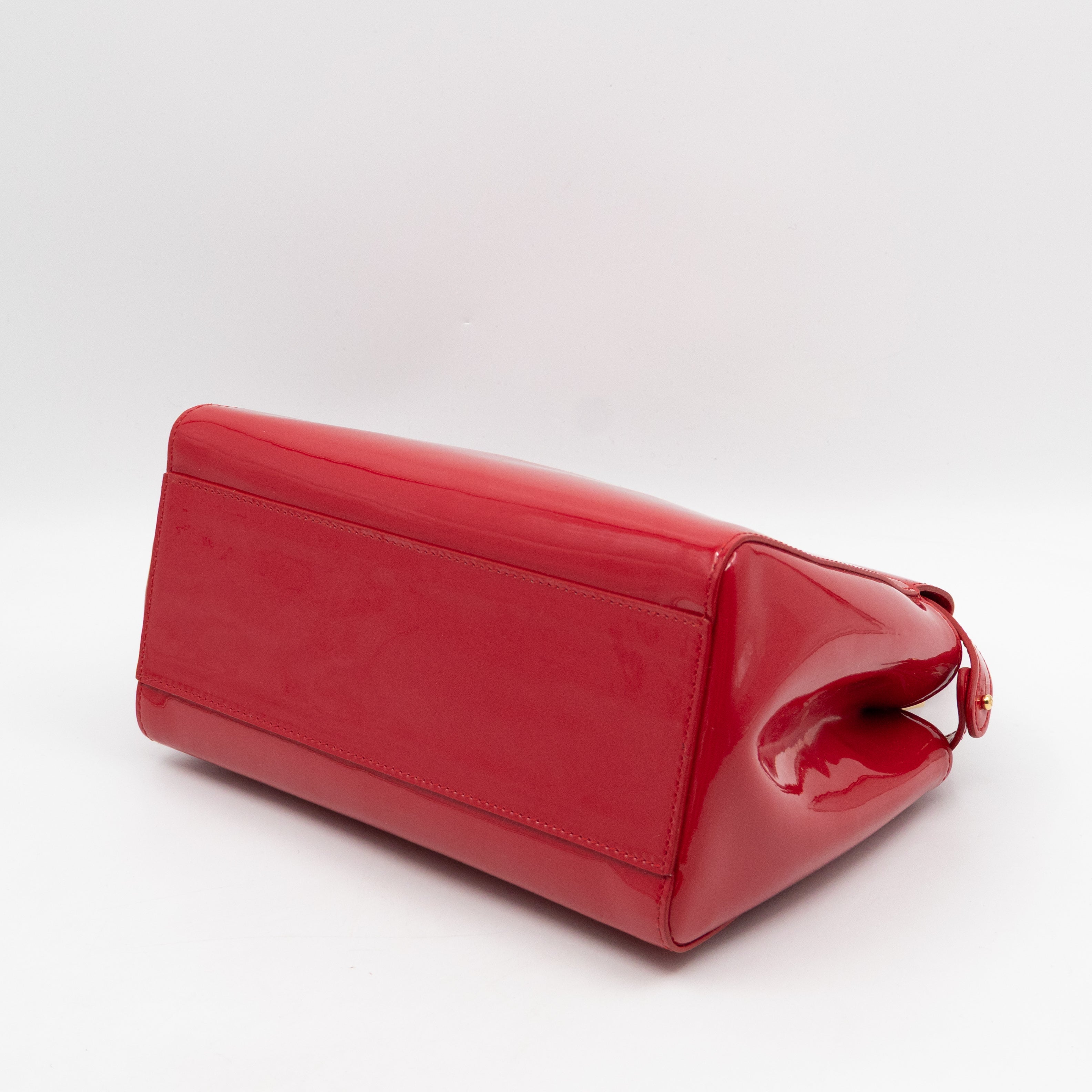 Peekaboo Mini Red Patent Leather