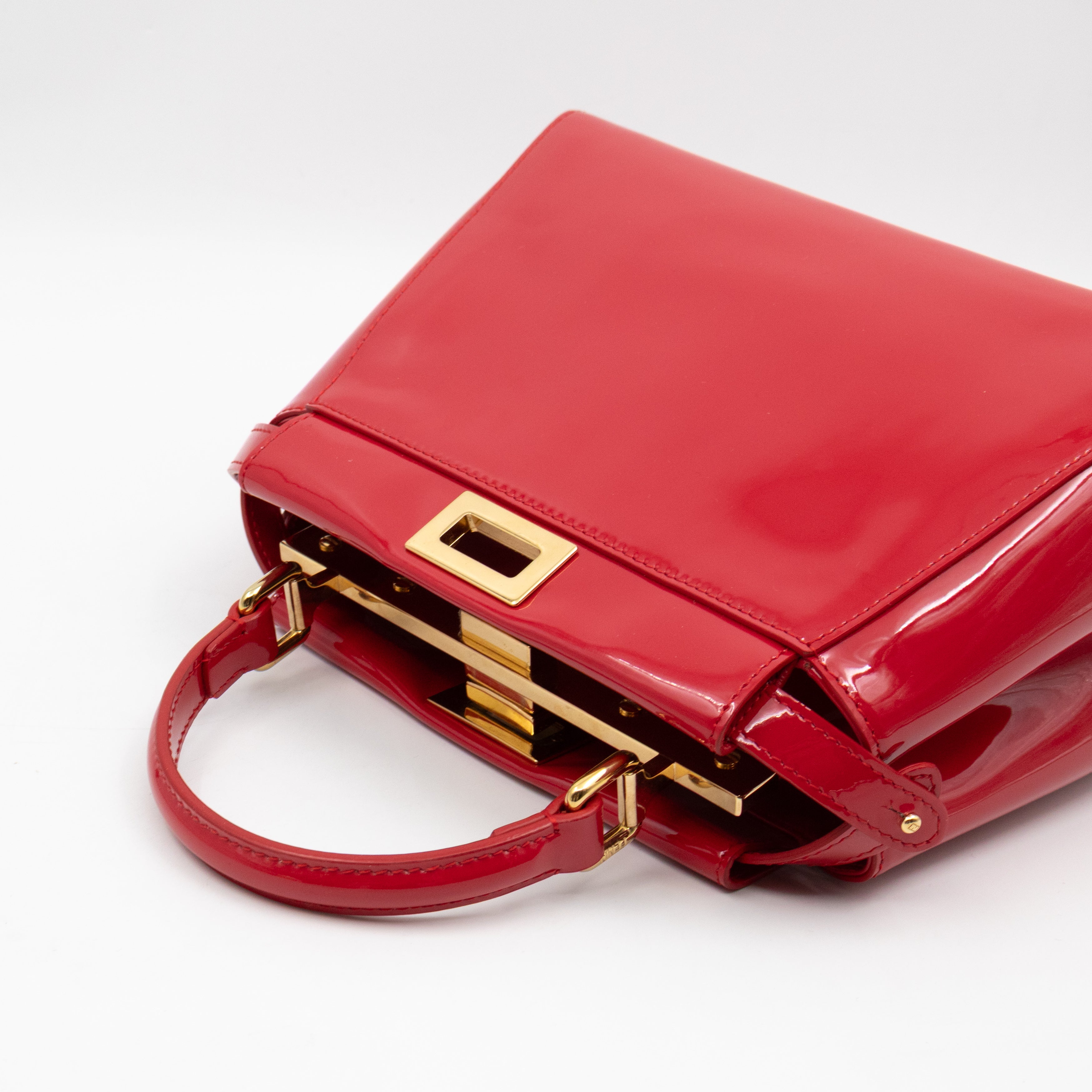 Peekaboo Mini Red Patent Leather