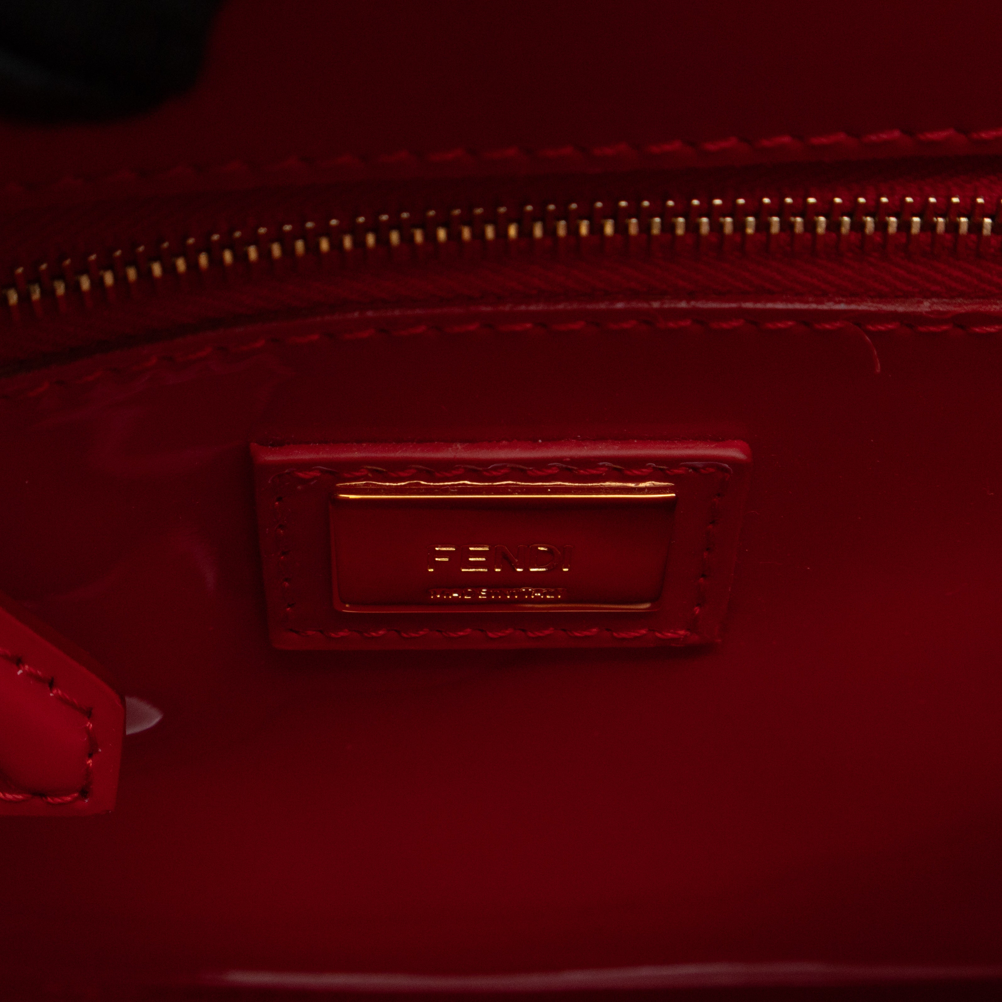 Peekaboo Mini Red Patent Leather