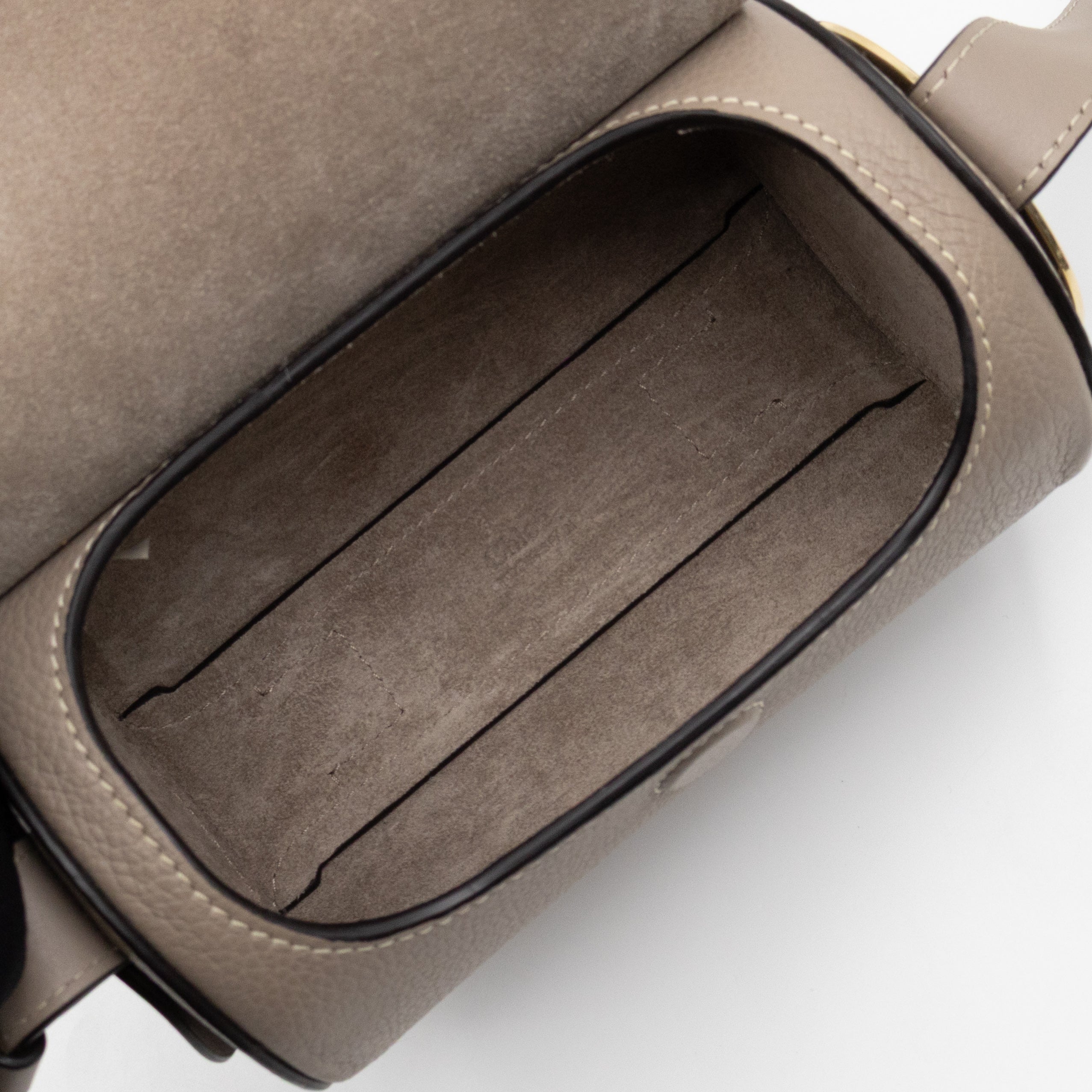 Darryl Mini Crossbody Bag Grey Leather