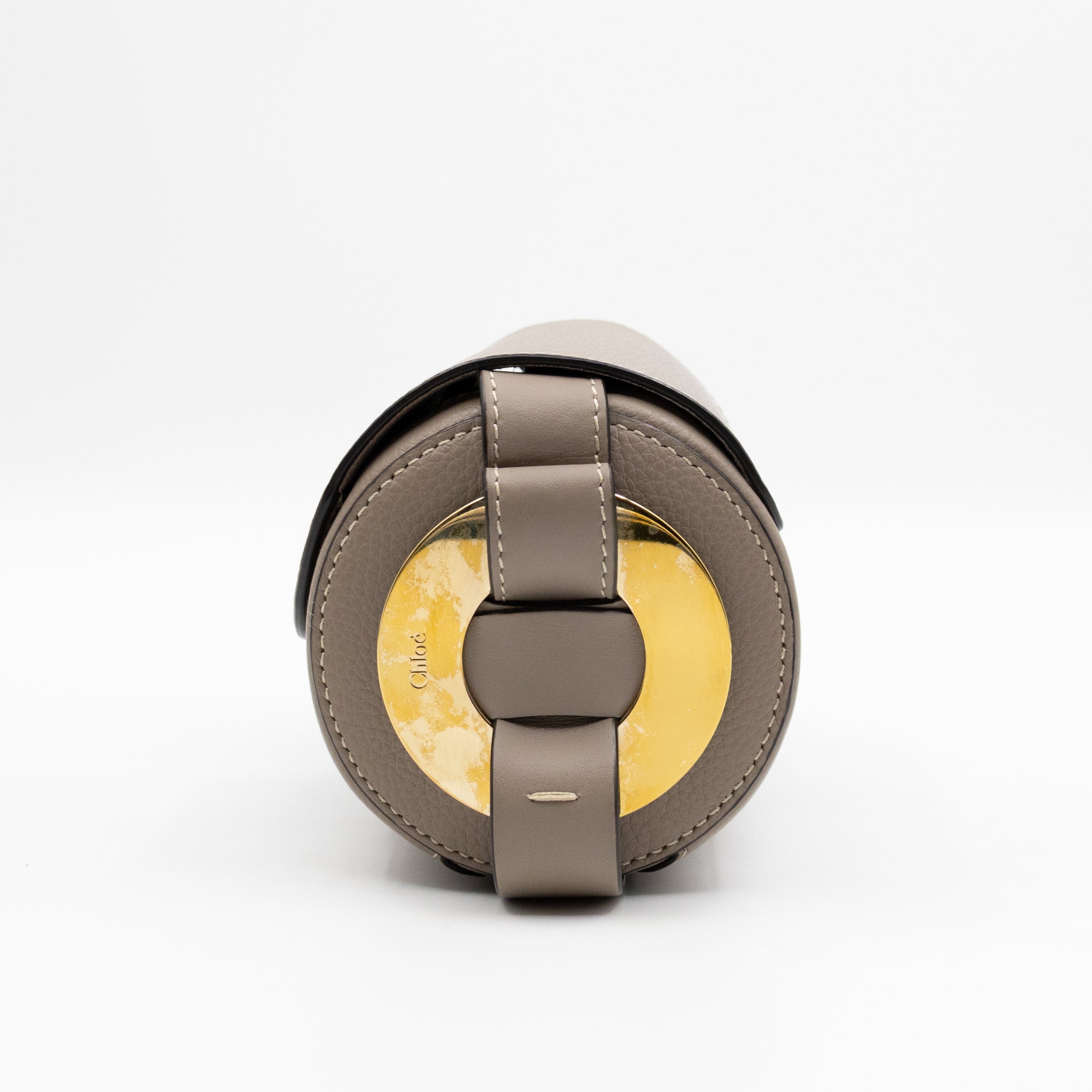 Darryl Mini Crossbody Bag Grey Leather