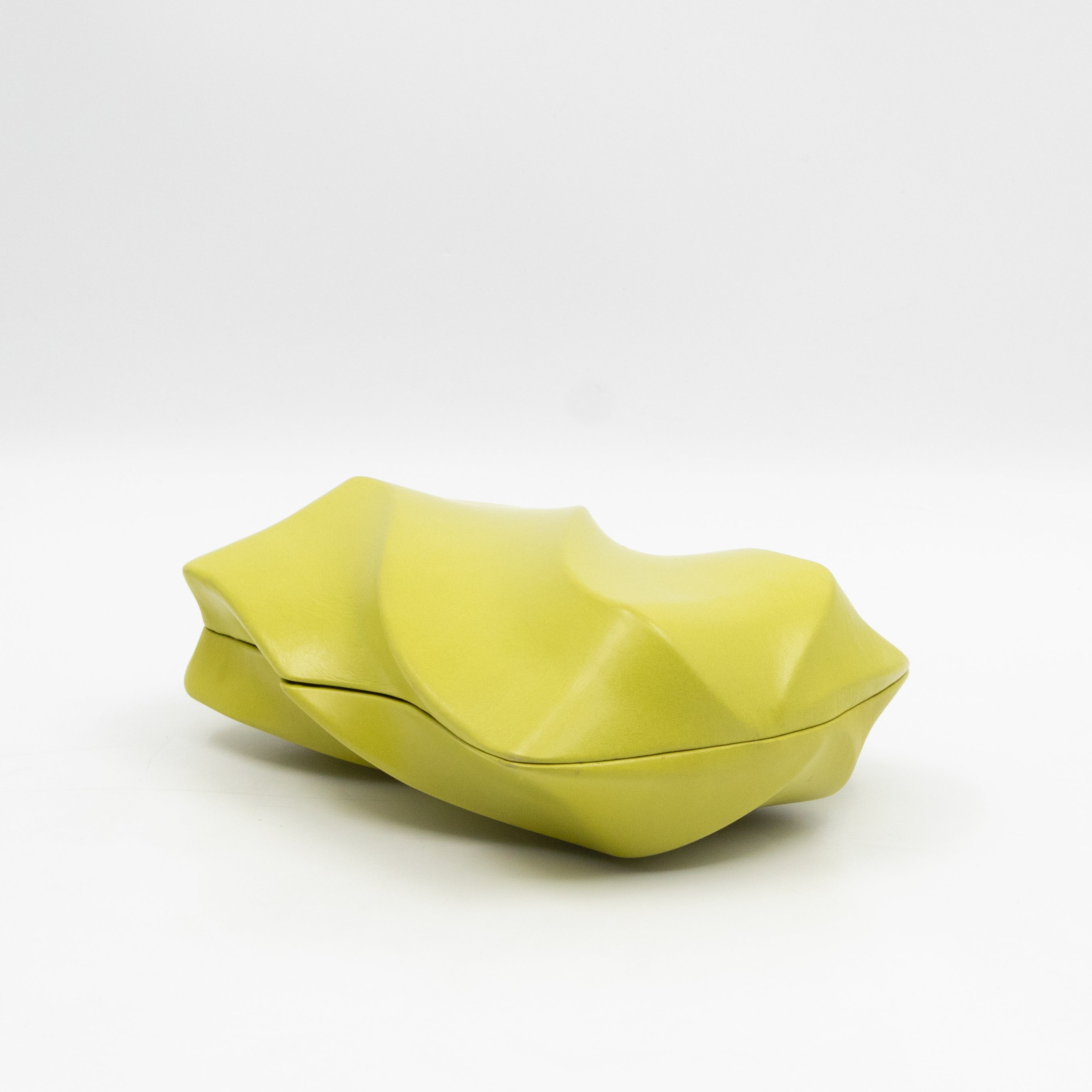 Whirl Spiral Clutch Kiwi Leather