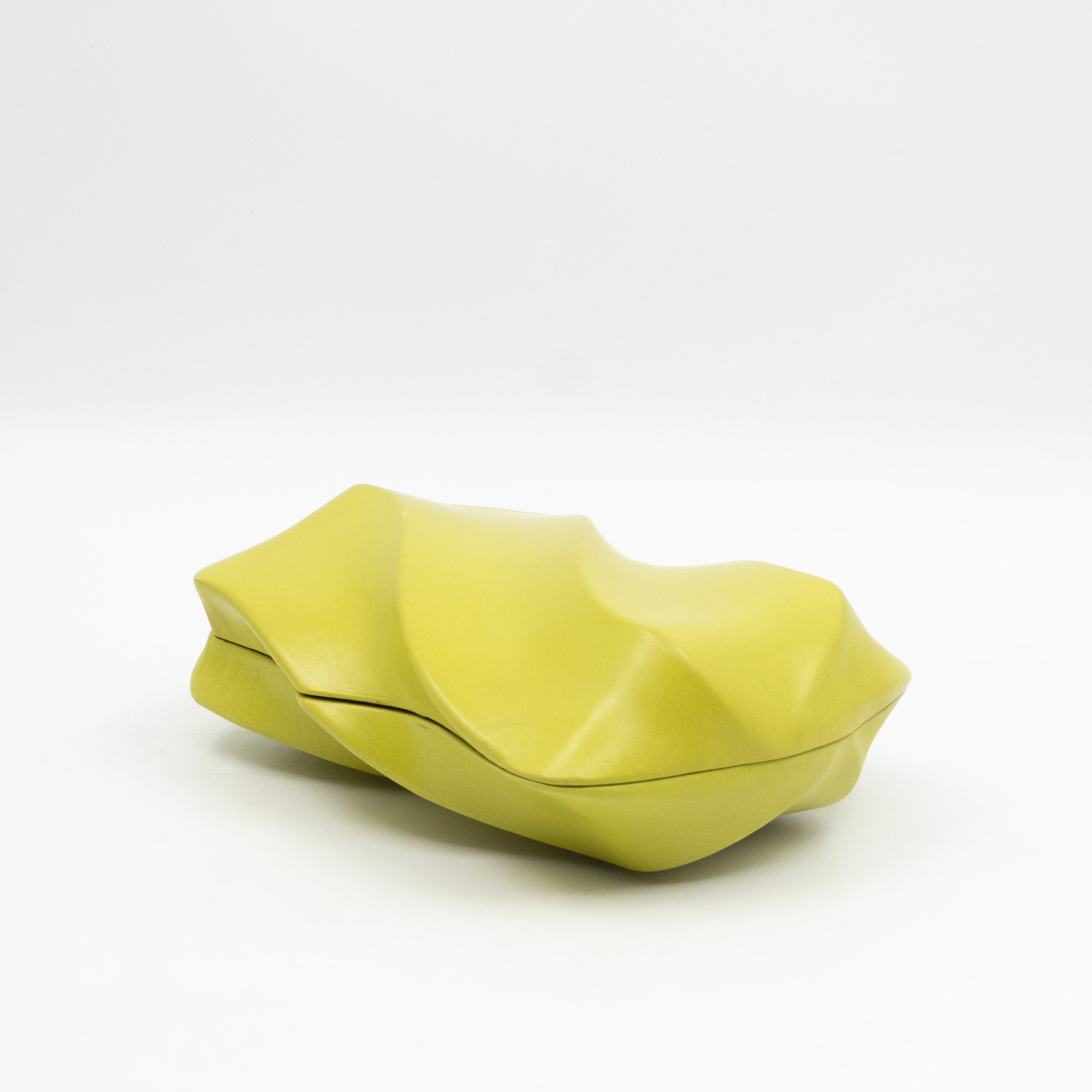 Whirl Spiral Clutch Kiwi Leather