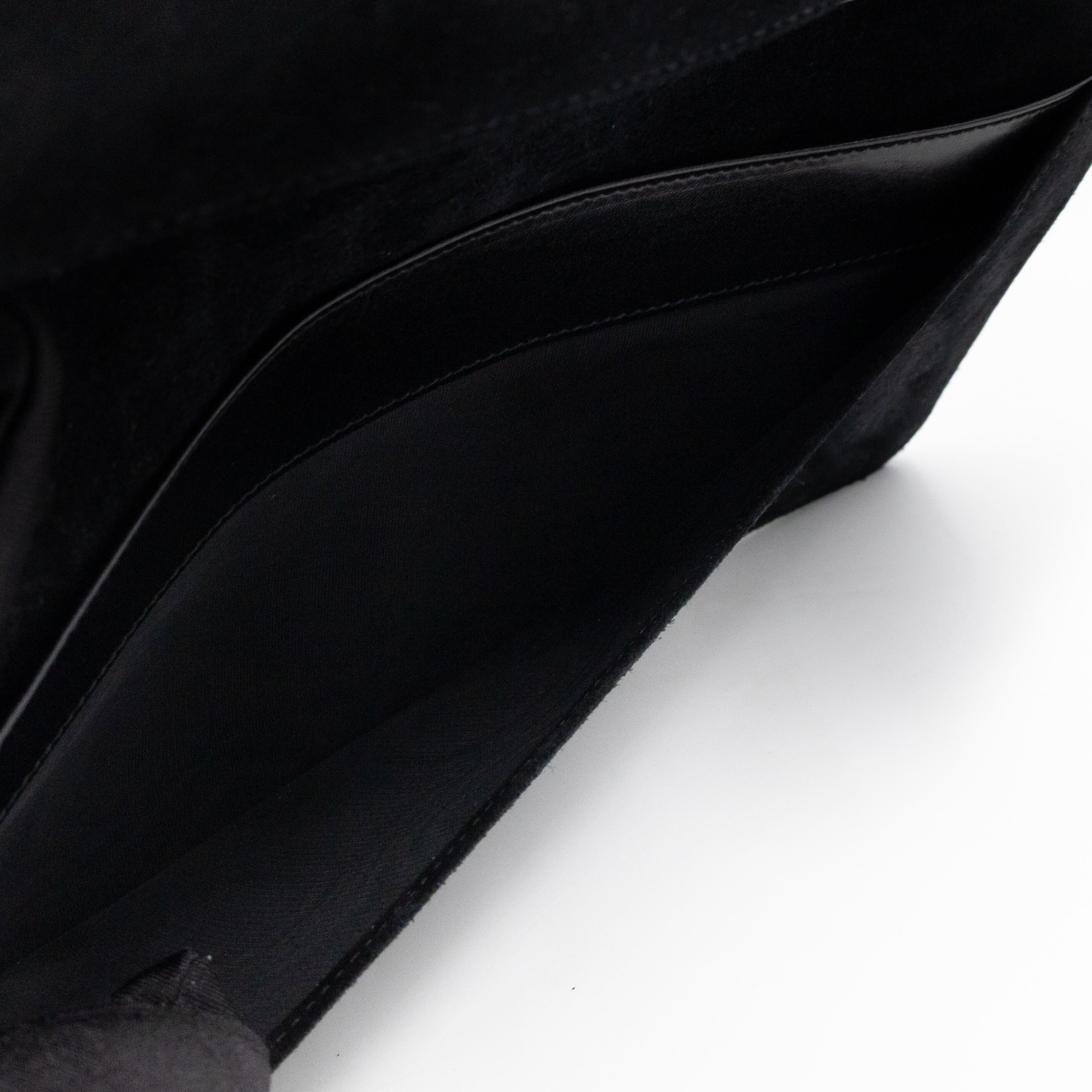 Marquage Bifold Clutch Black Leather