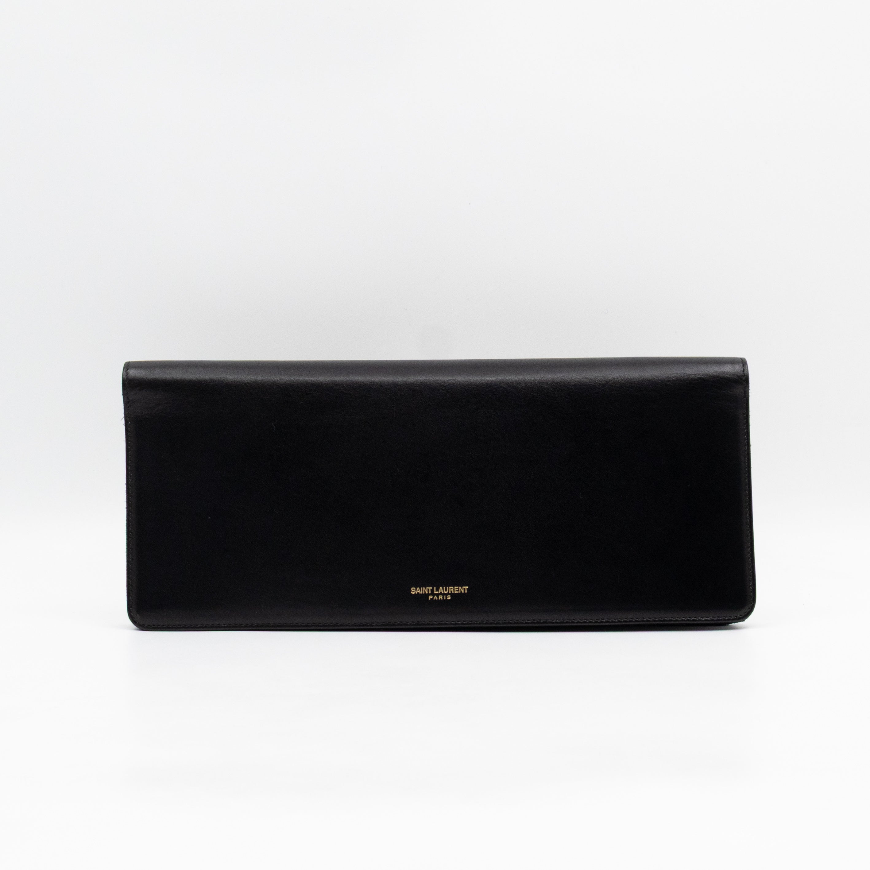 Marquage Bifold Clutch Black Leather