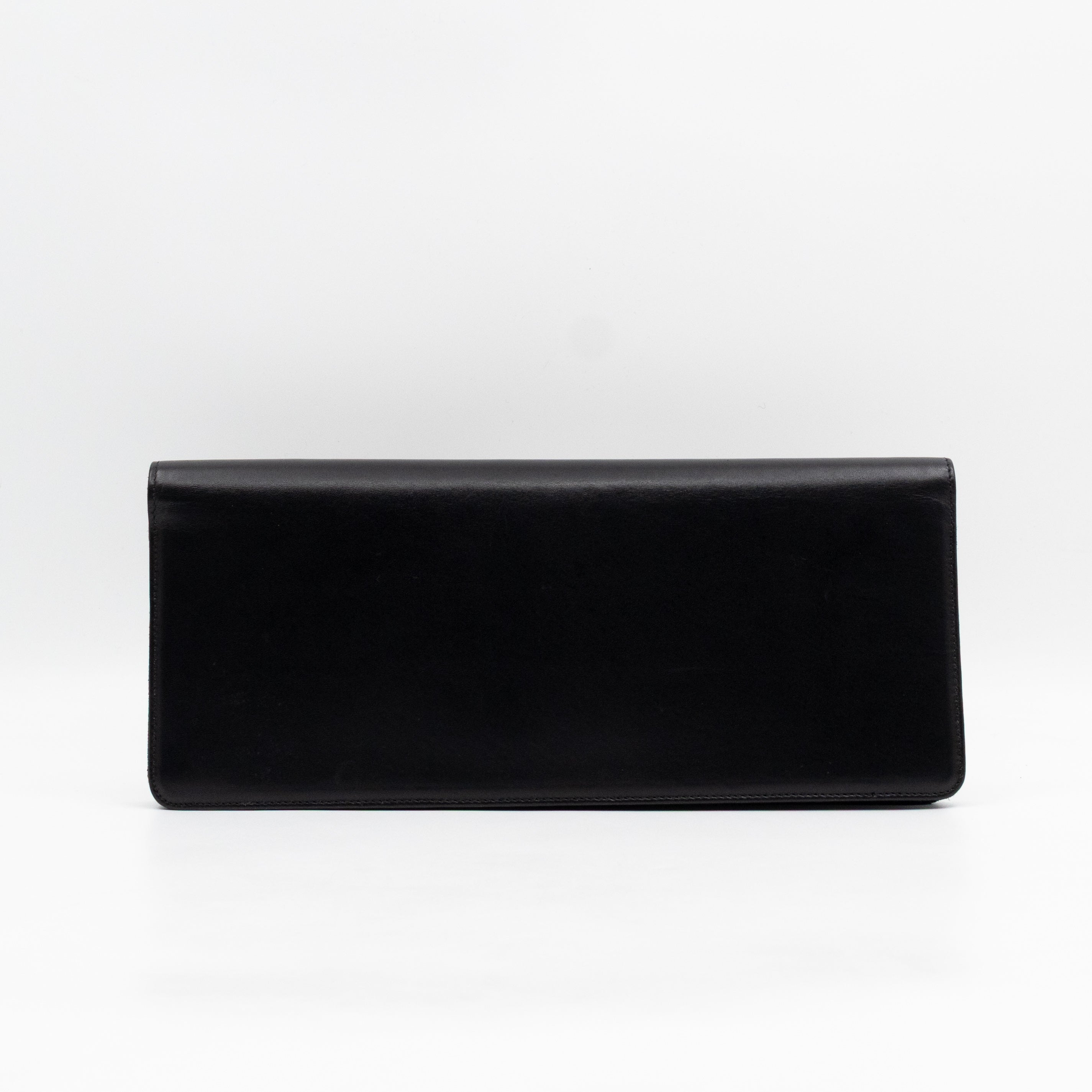 Marquage Bifold Clutch Black Leather