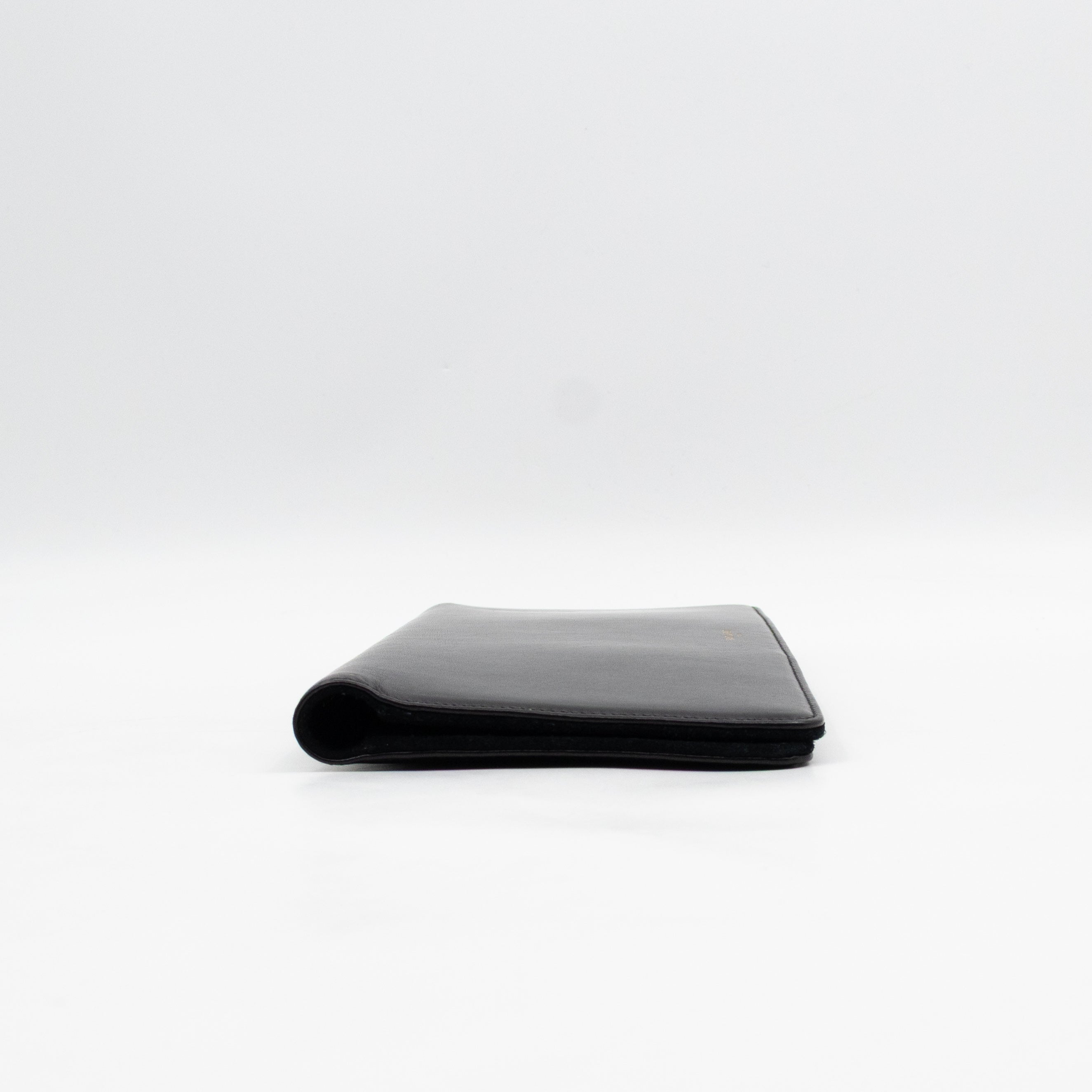 Marquage Bifold Clutch Black Leather