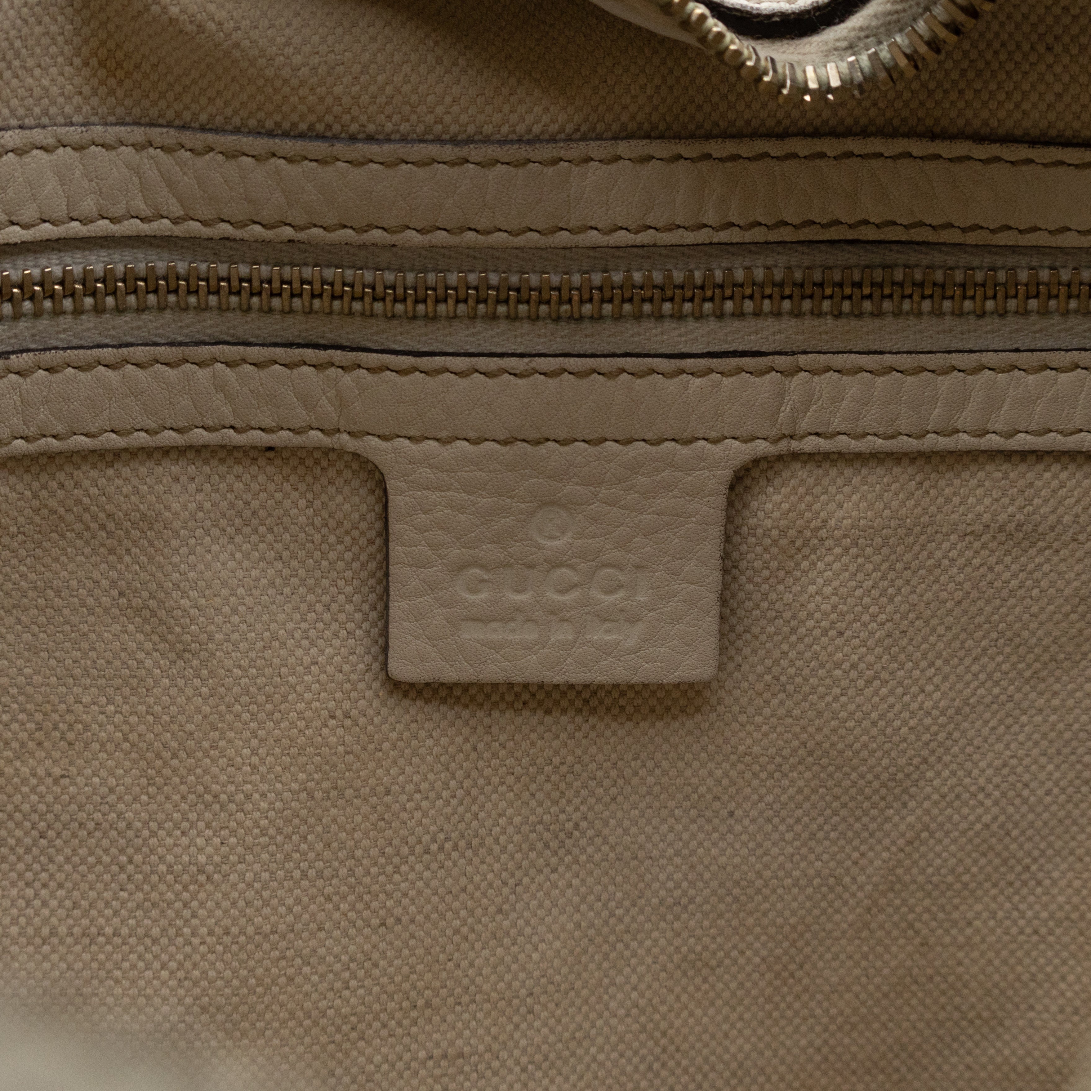 Heritage Horsebit Hobo White Leather