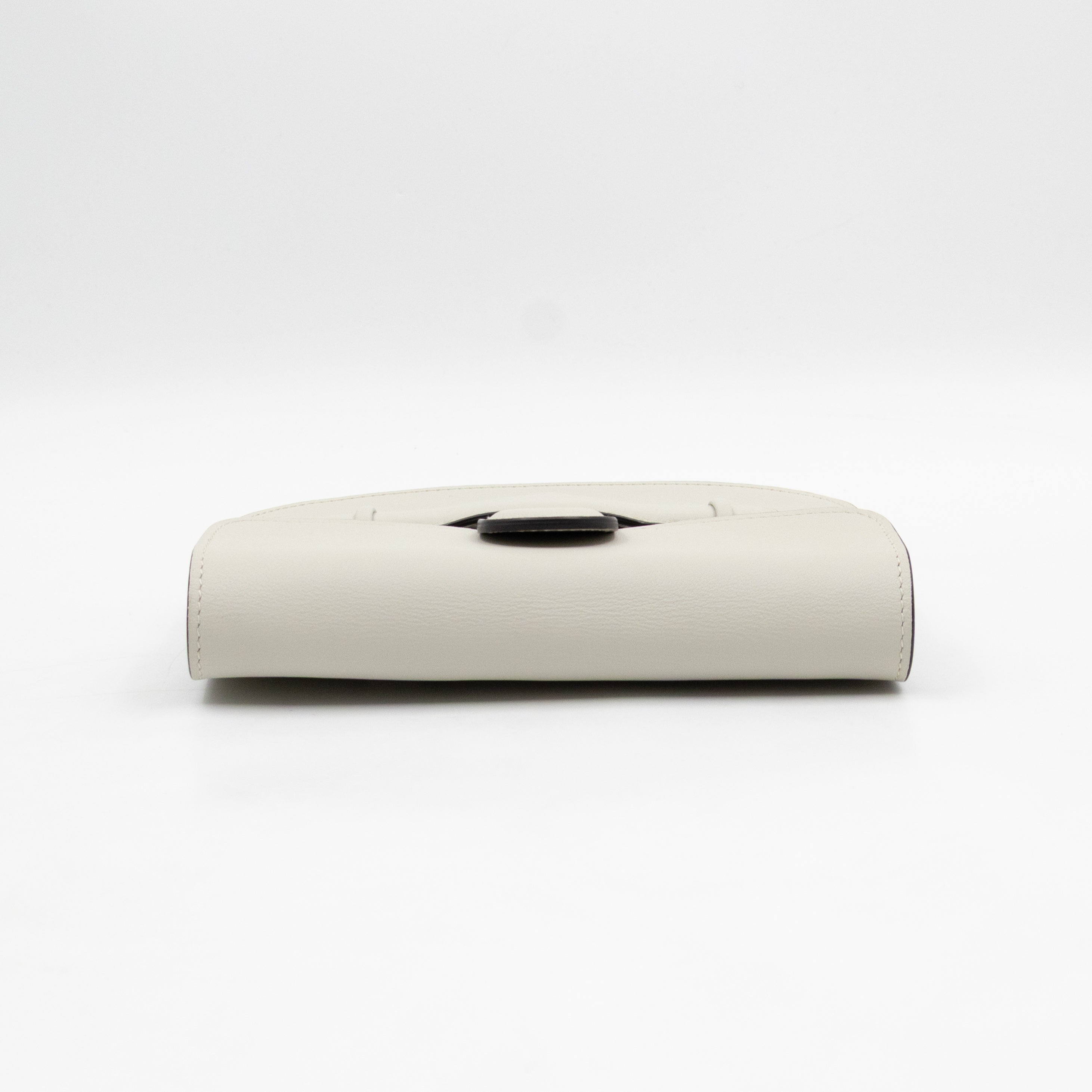 Symmetrical Mini Crossbody Bag White Leather