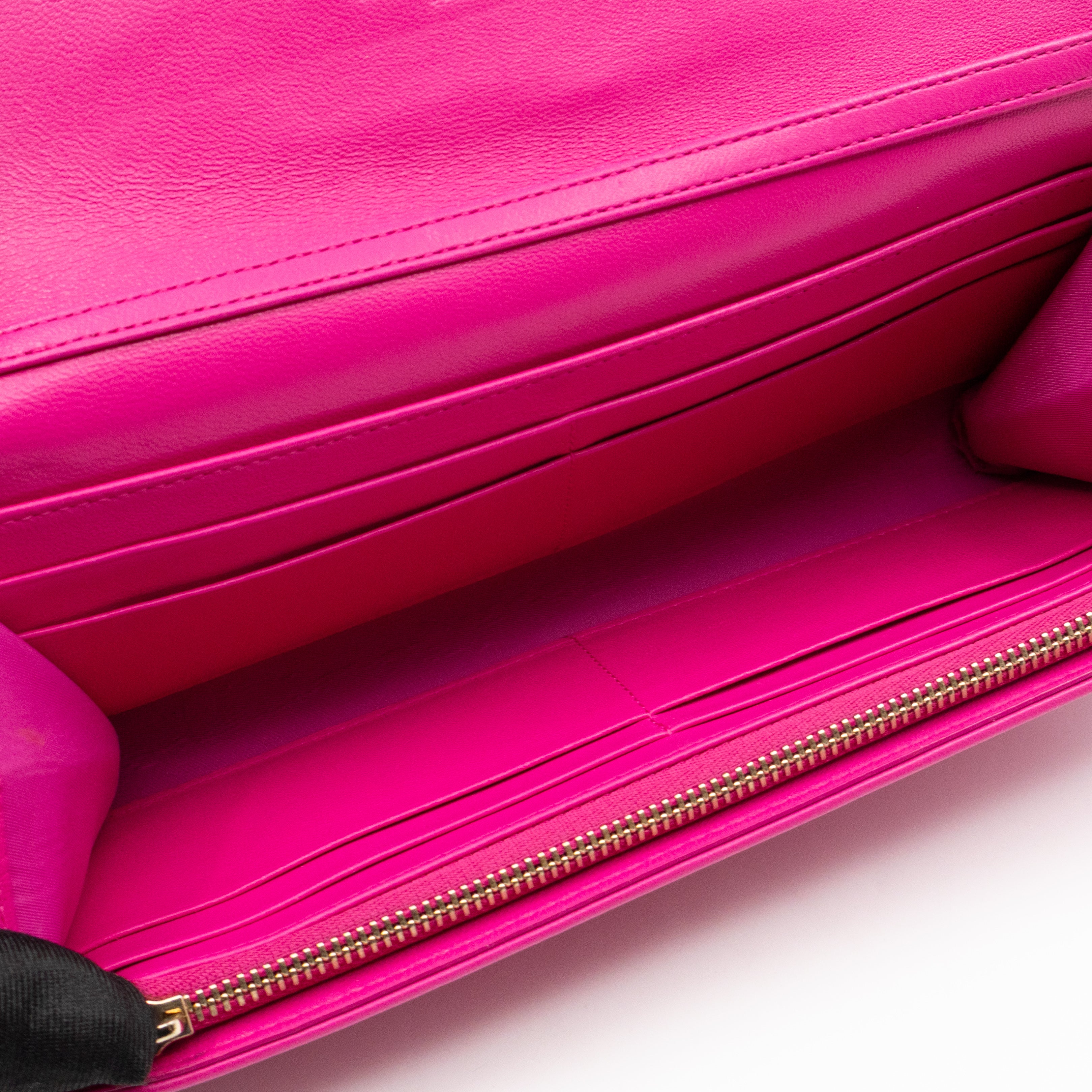 Lady Dior Wallet on Chain Pink Leather