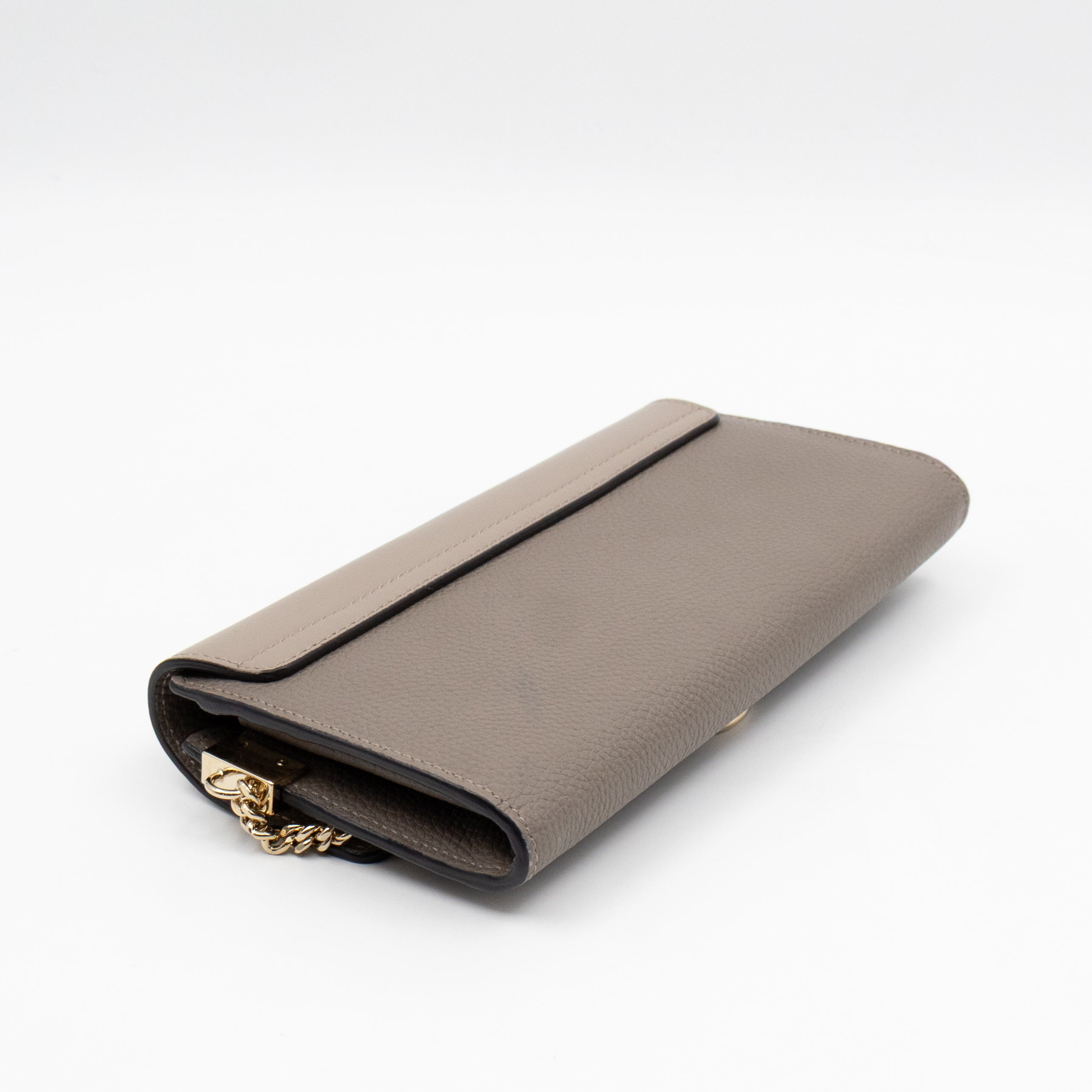 Faye Wallet Motty Grey Leather