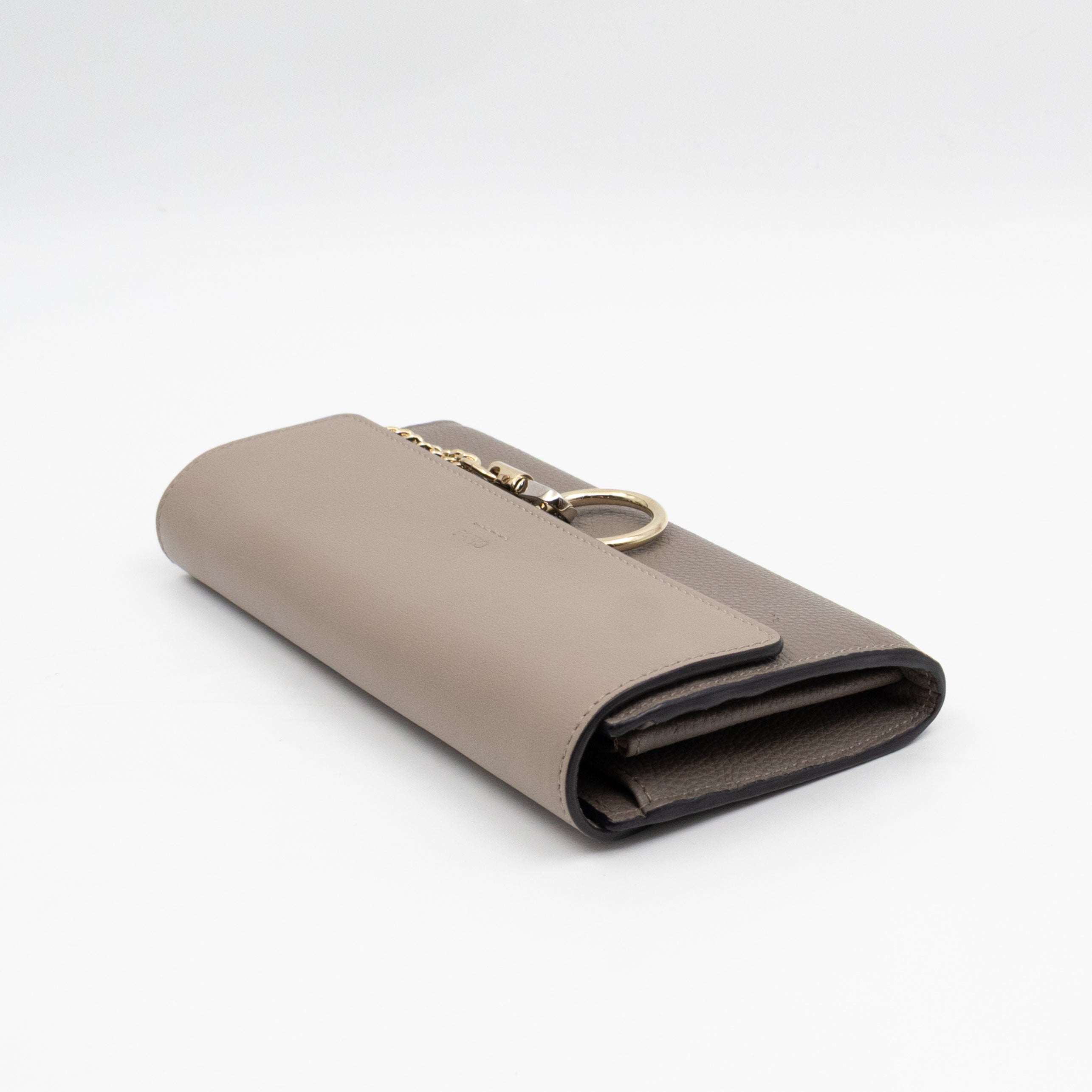 Faye Wallet Motty Grey Leather