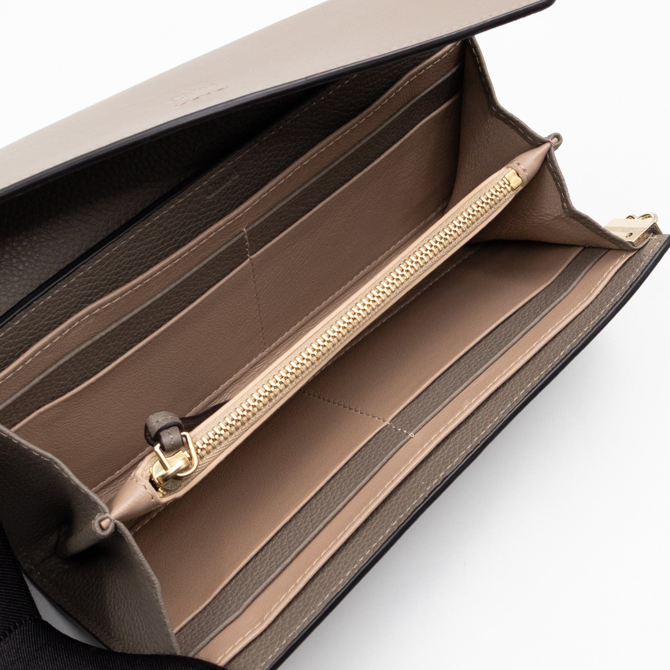 Faye Wallet Motty Grey Leather