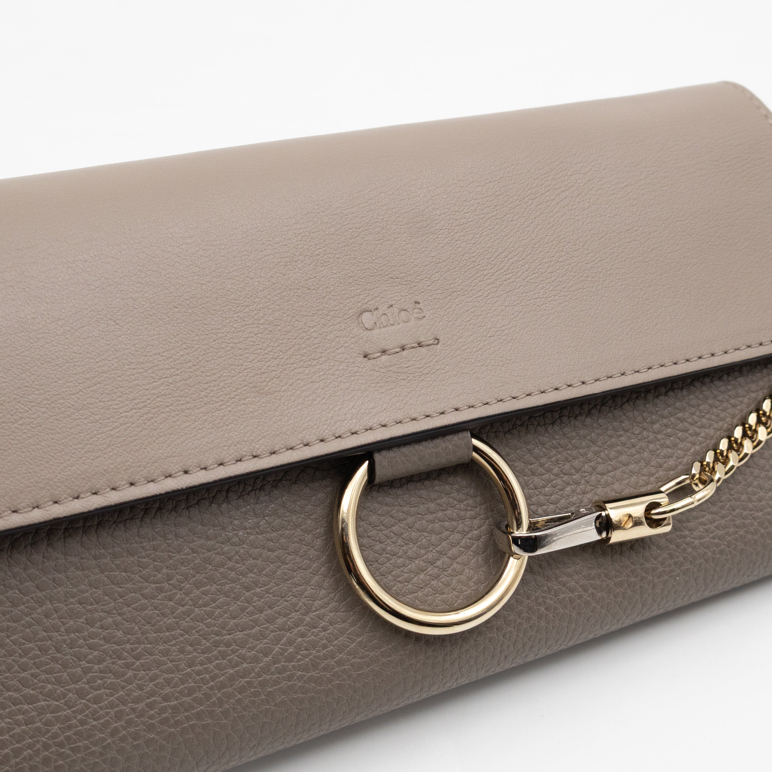 Faye Wallet Motty Grey Leather