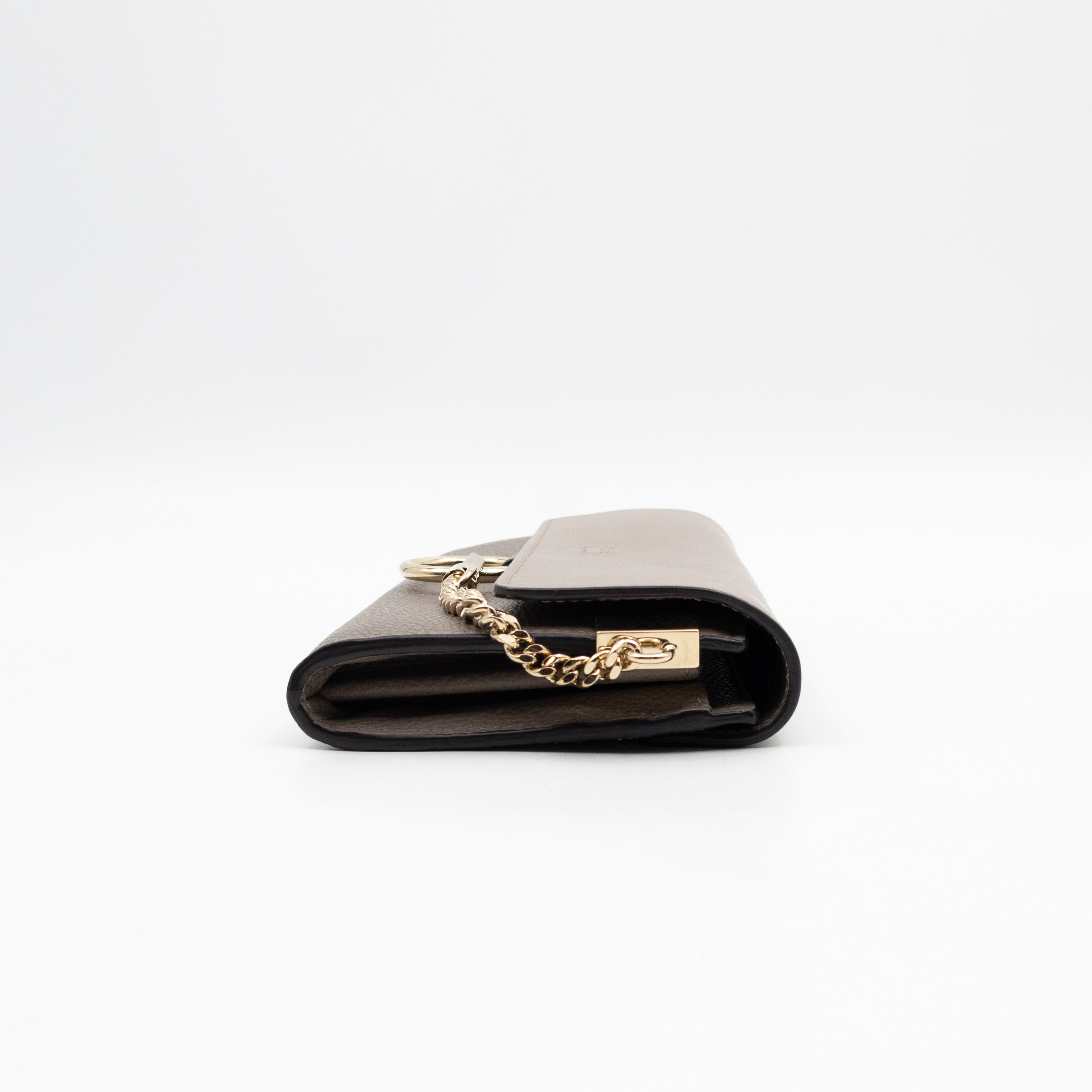 Faye Wallet Motty Grey Leather