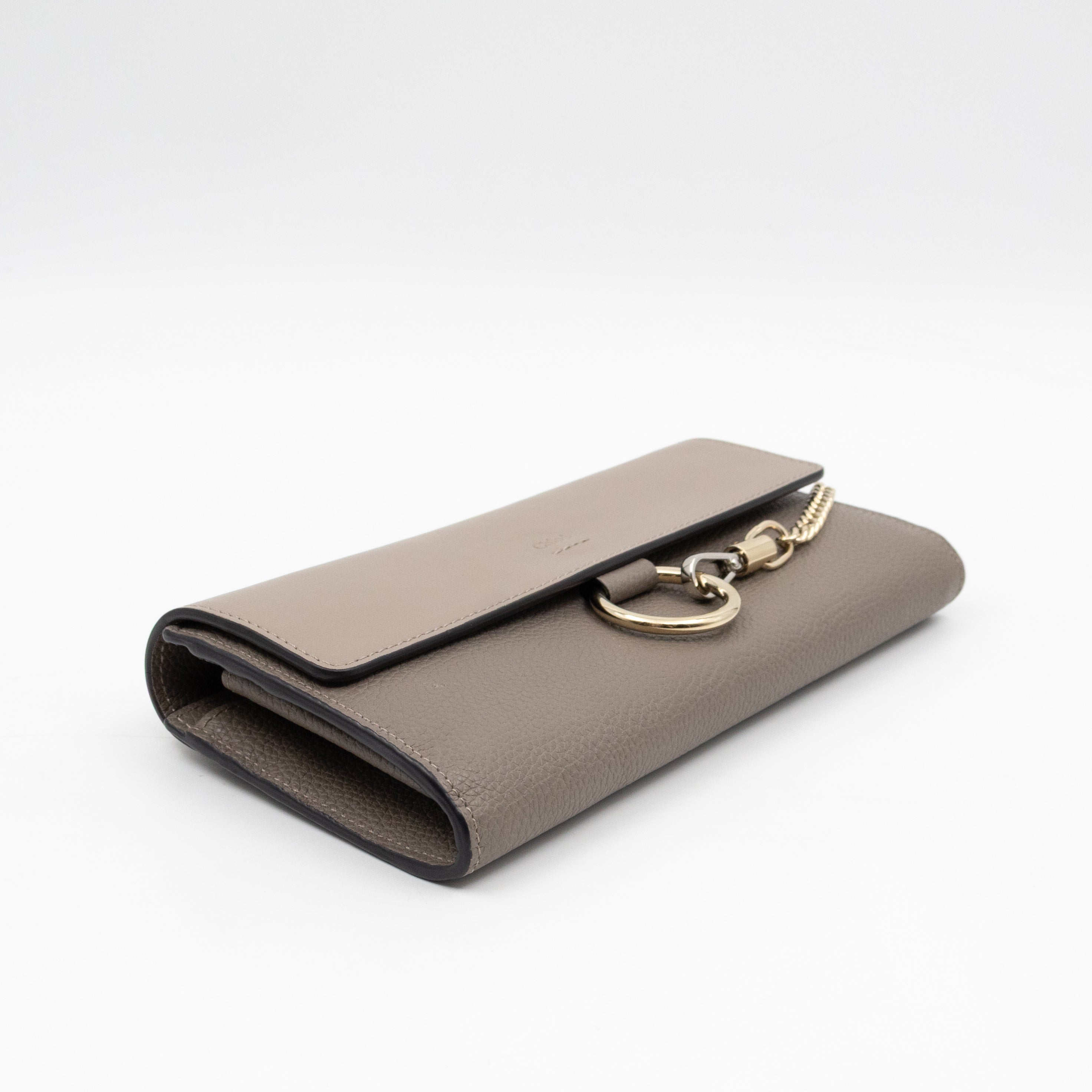 Faye Wallet Motty Grey Leather
