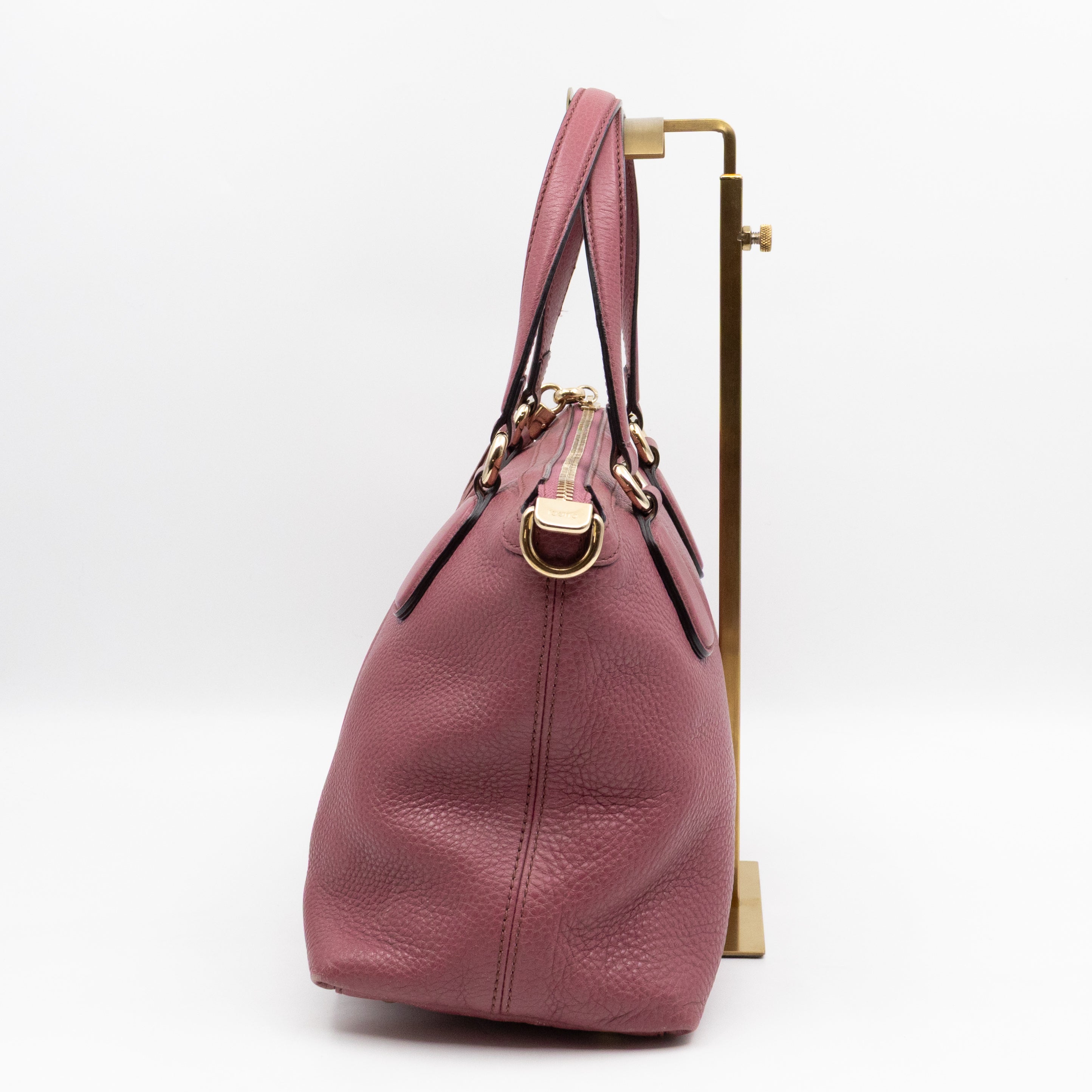 Soho Two Way Shoulder Bag Mauve Leather